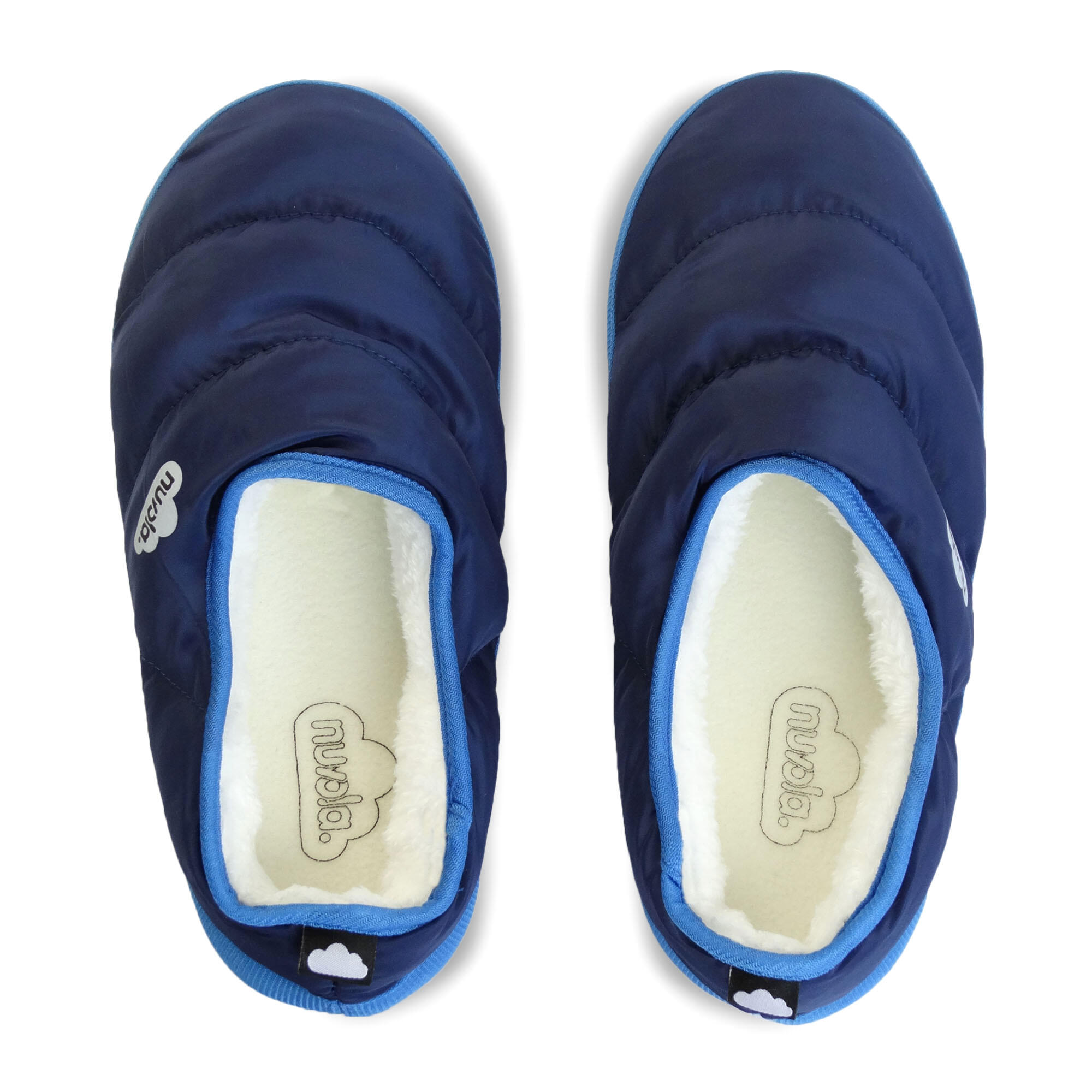 Pantuflas Nuvola Azul Oscuro Acolchadas suela goma 4/6
