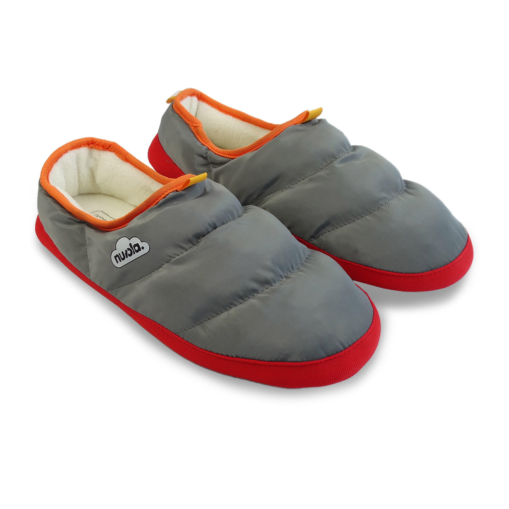 Nuvola Unisex-Pantoffeln in Dunkelgrau mit Gummisohle 3/6
