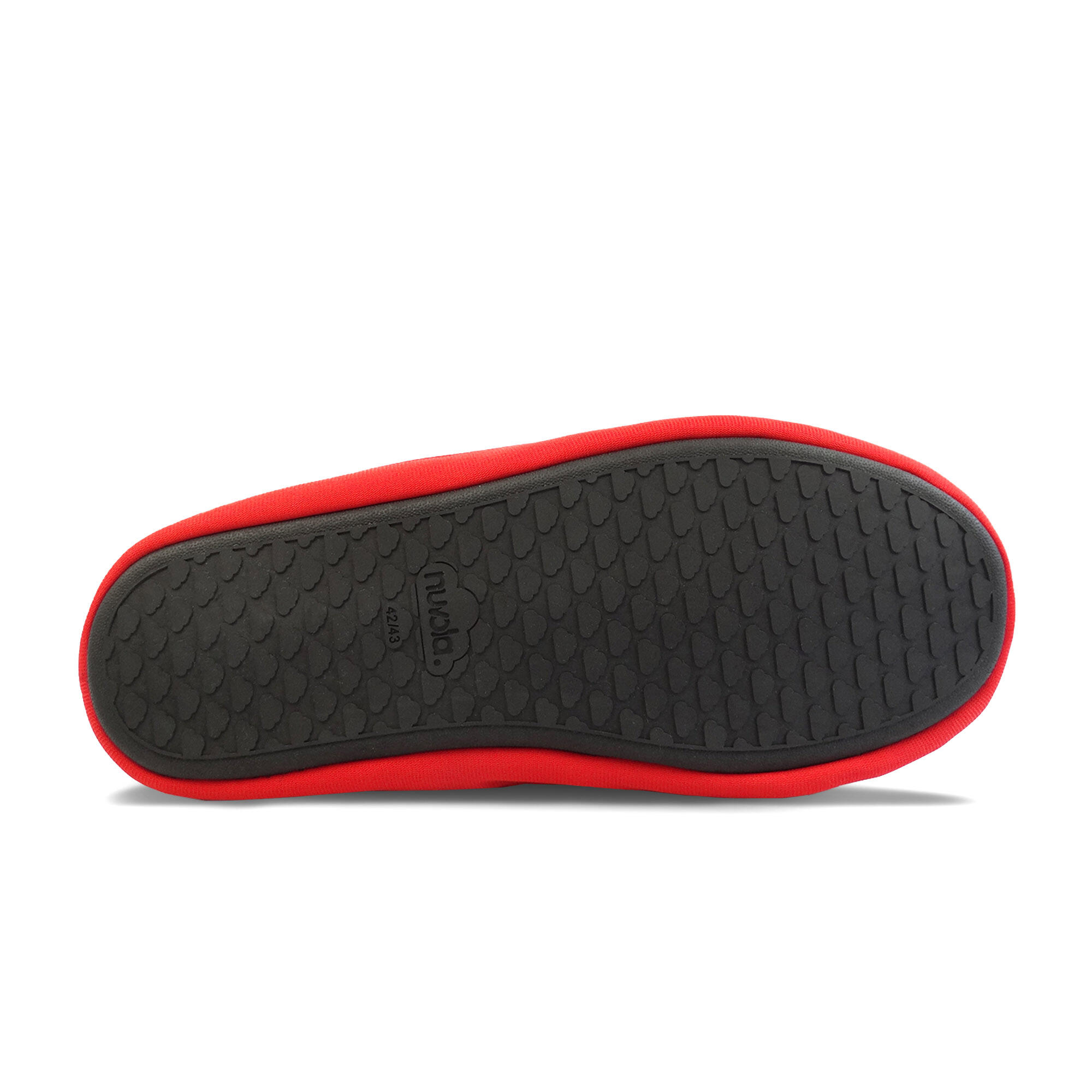 Nuvola Unisex-Pantoffeln in Dunkelgrau mit Gummisohle 5/6