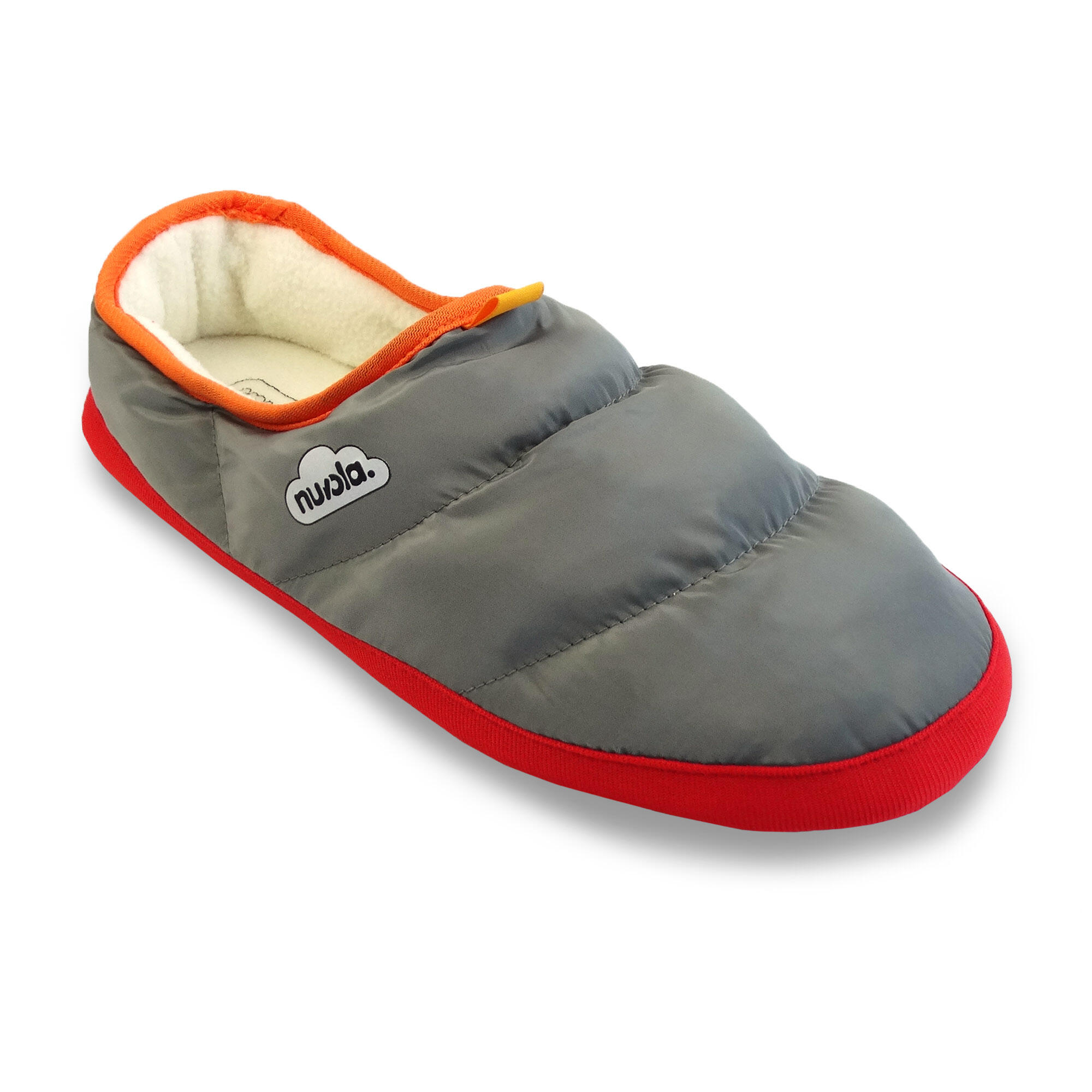 Nuvola Unisex-Pantoffeln in Dunkelgrau mit Gummisohle 2/6