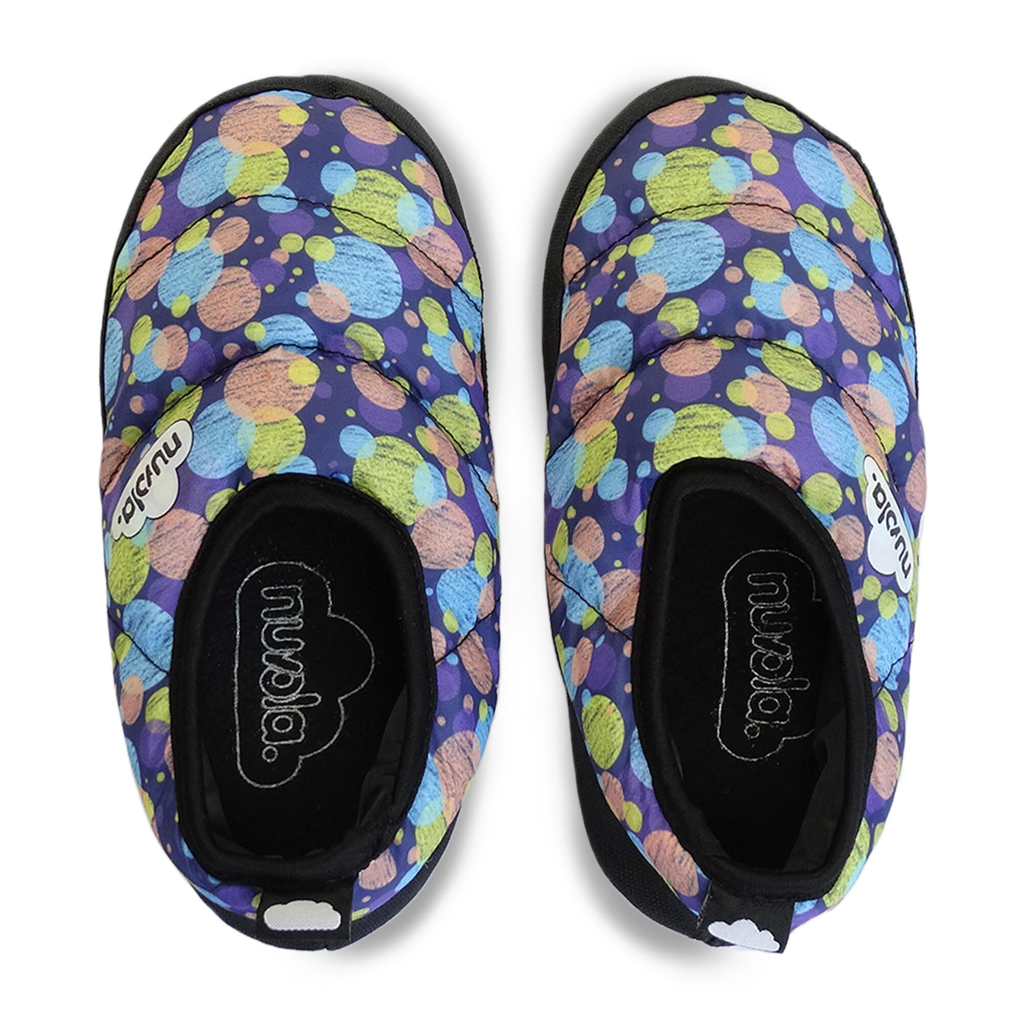 Pantuflas Nuvola Azul Acolchadas suela goma Antideslizante 4/6