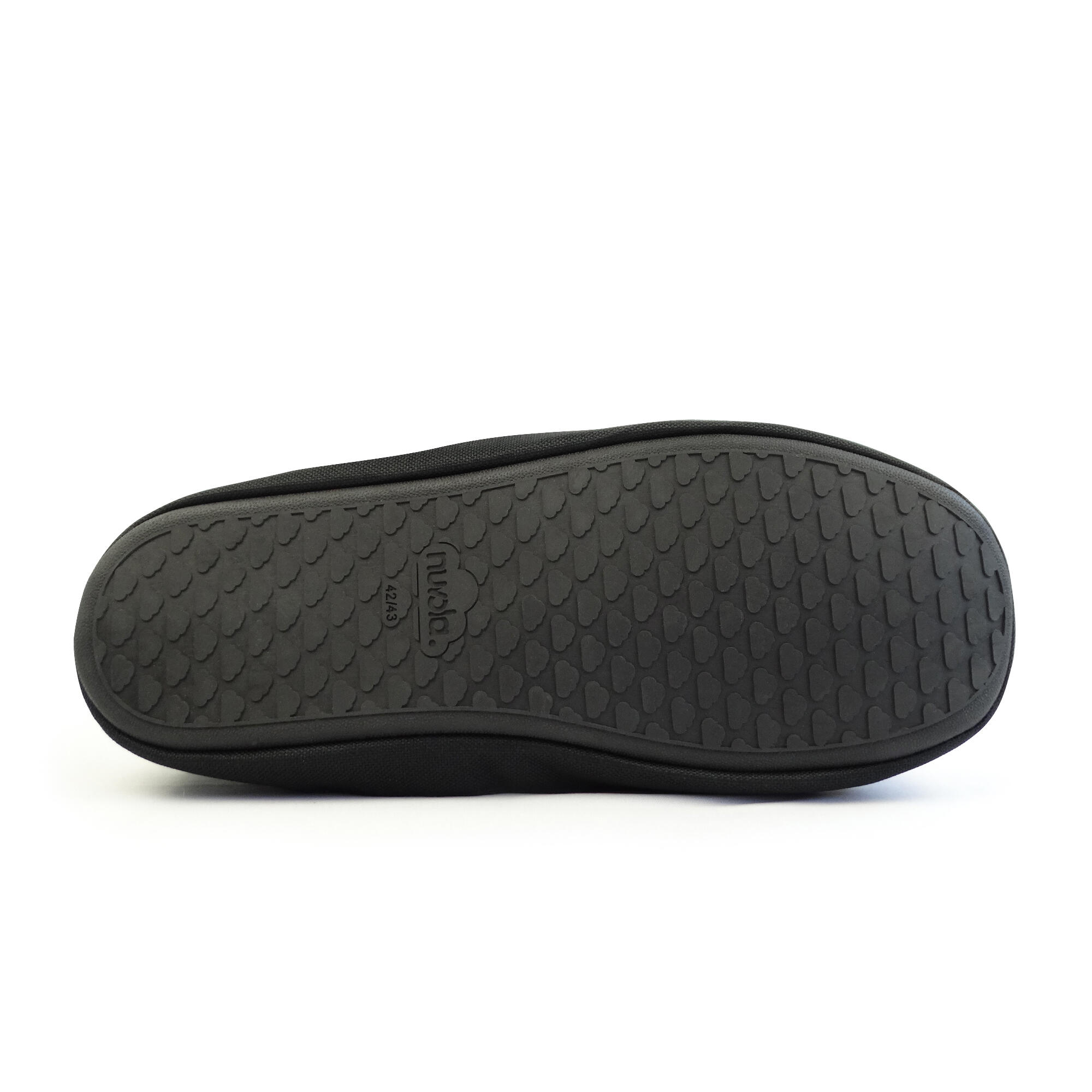 Nuvola grijze unisex slippers met rubberen zool 5/6