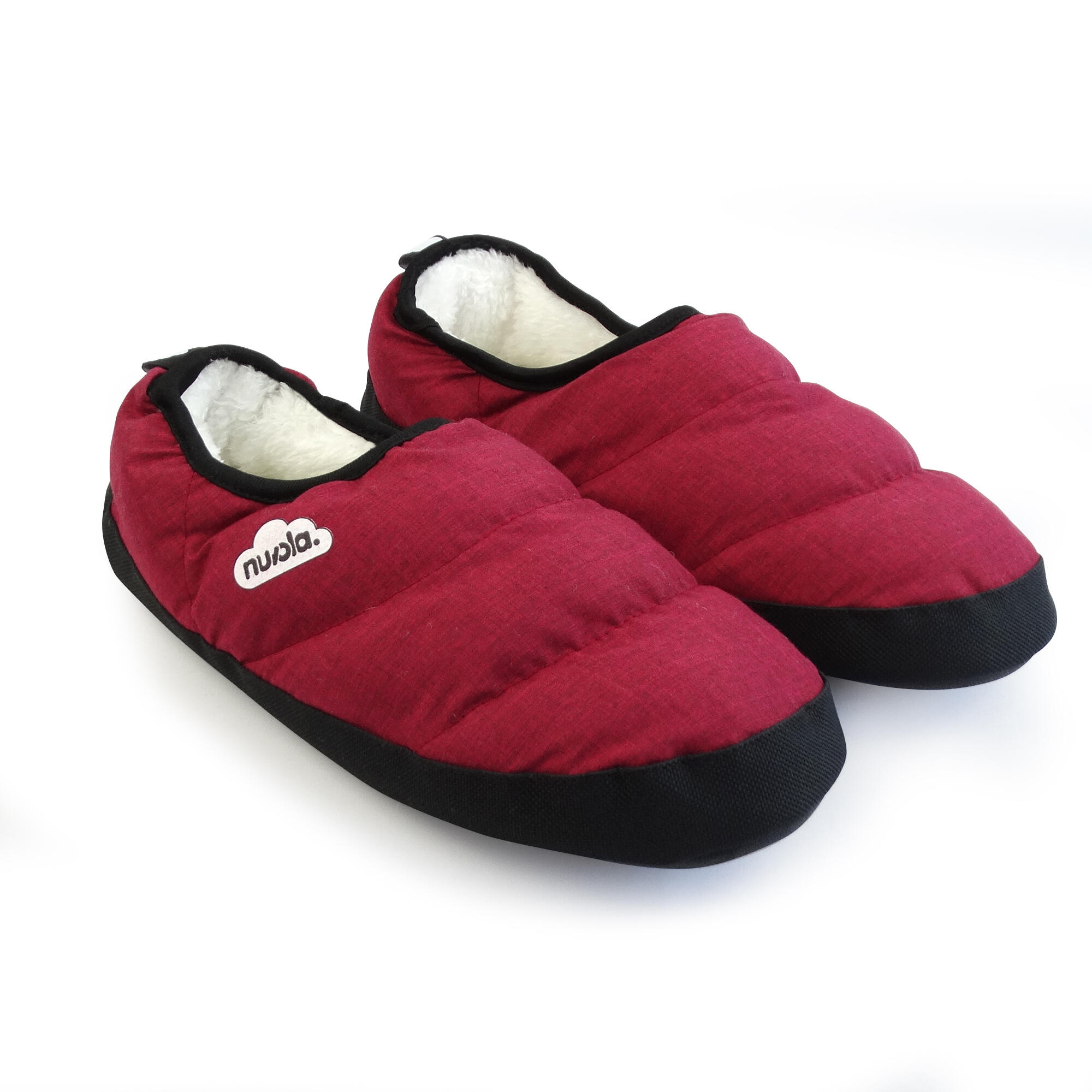 Pantuflas Nuvola Granate Acolchadas suela goma 3/7