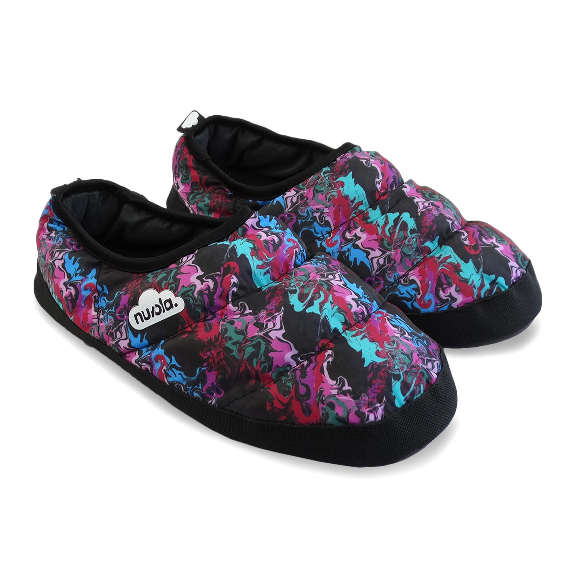 Chaussons unisex Nuvola de couleur fushia avec semelle en gomme 3/6
