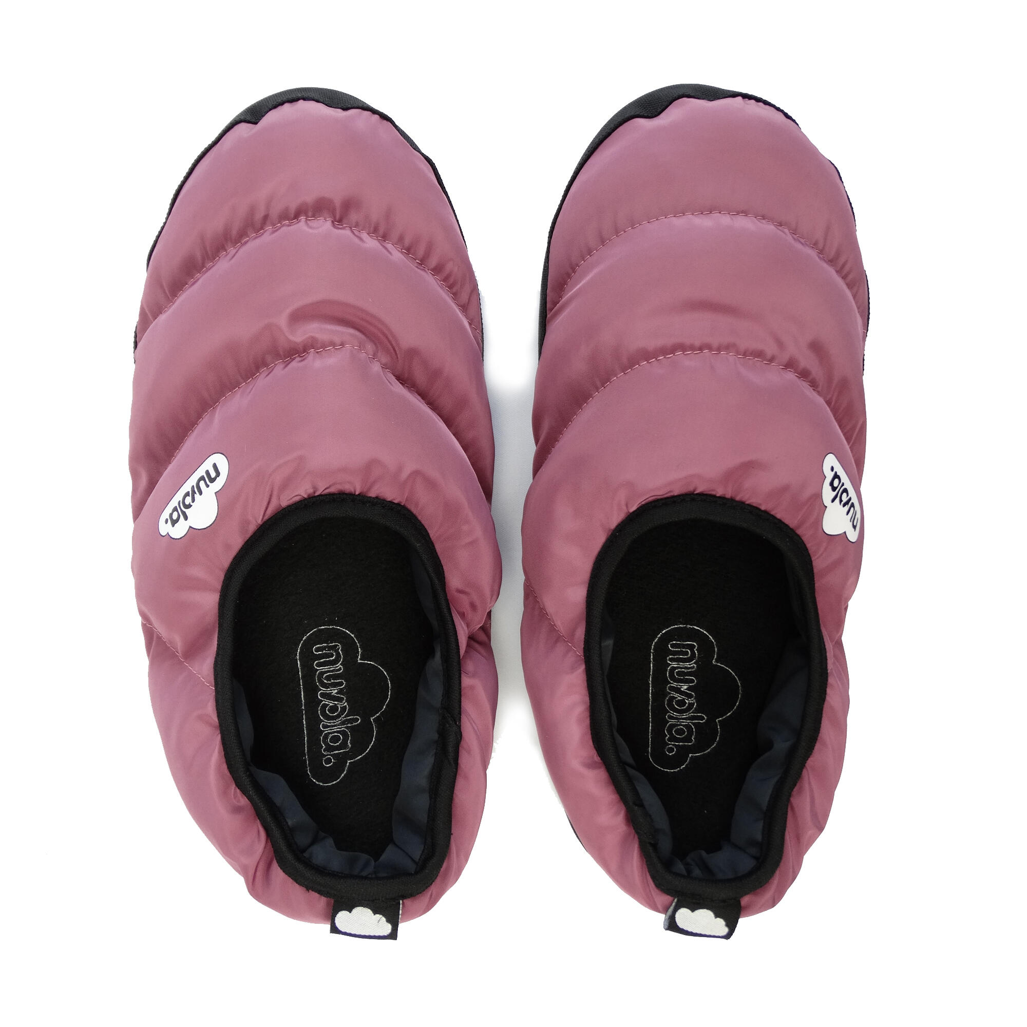 Chaussons unisex Nuvola de couleur rose pâle avec semelle en gomme 4/6