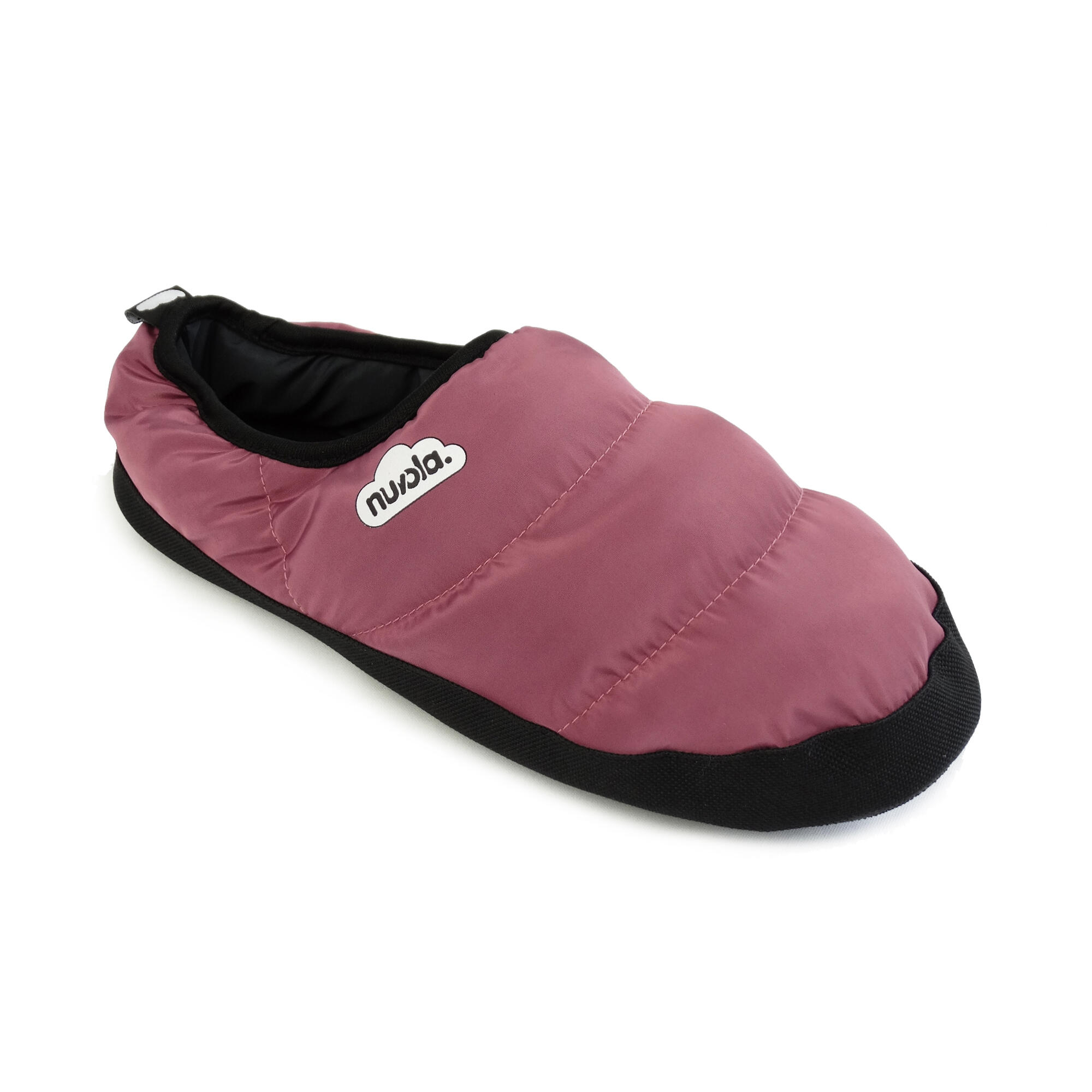 Chaussons unisex Nuvola de couleur rose pâle avec semelle en gomme 2/6