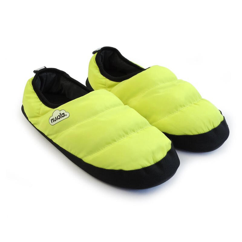Nuvola unisex slippers in geel met rubberen zool