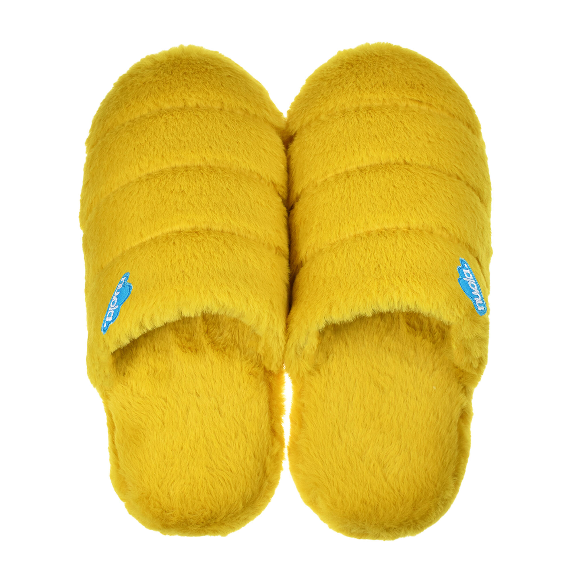 Nuvola Unisex-Lounge-Pantoffeln in Senffarbe mit Gummisohle 4/6