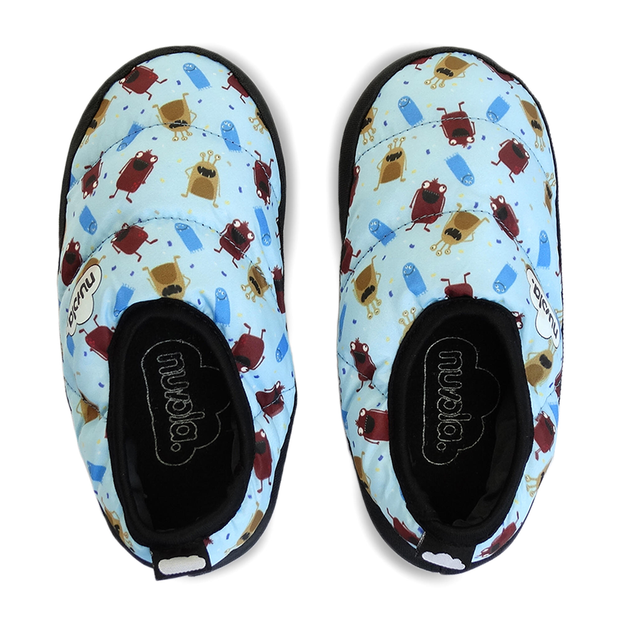 Pantuflas Nuvola Celeste Acolchadas suela goma 4/6