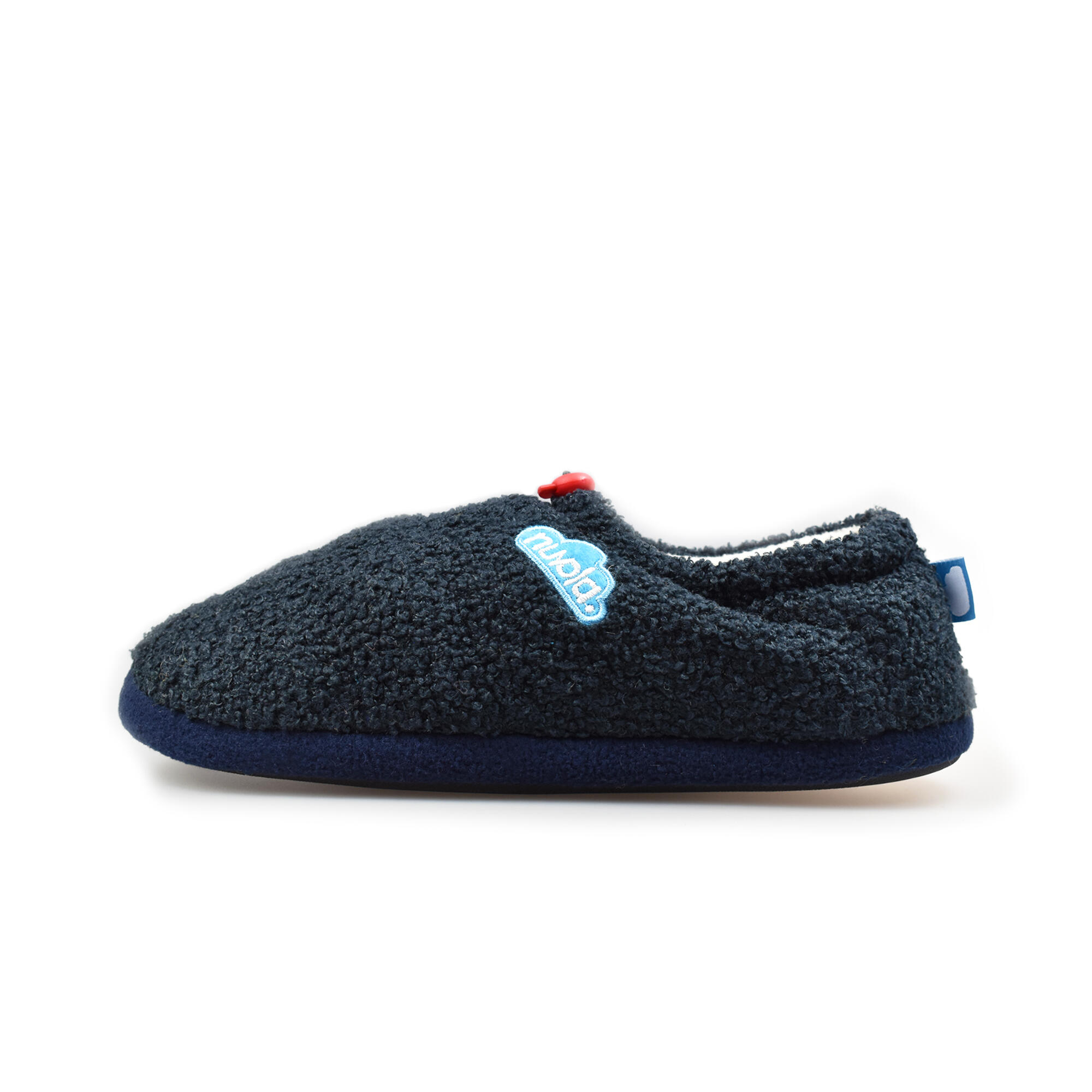 Pantofole unisex Nuvola in blu scuro con suola in gomma 3/6
