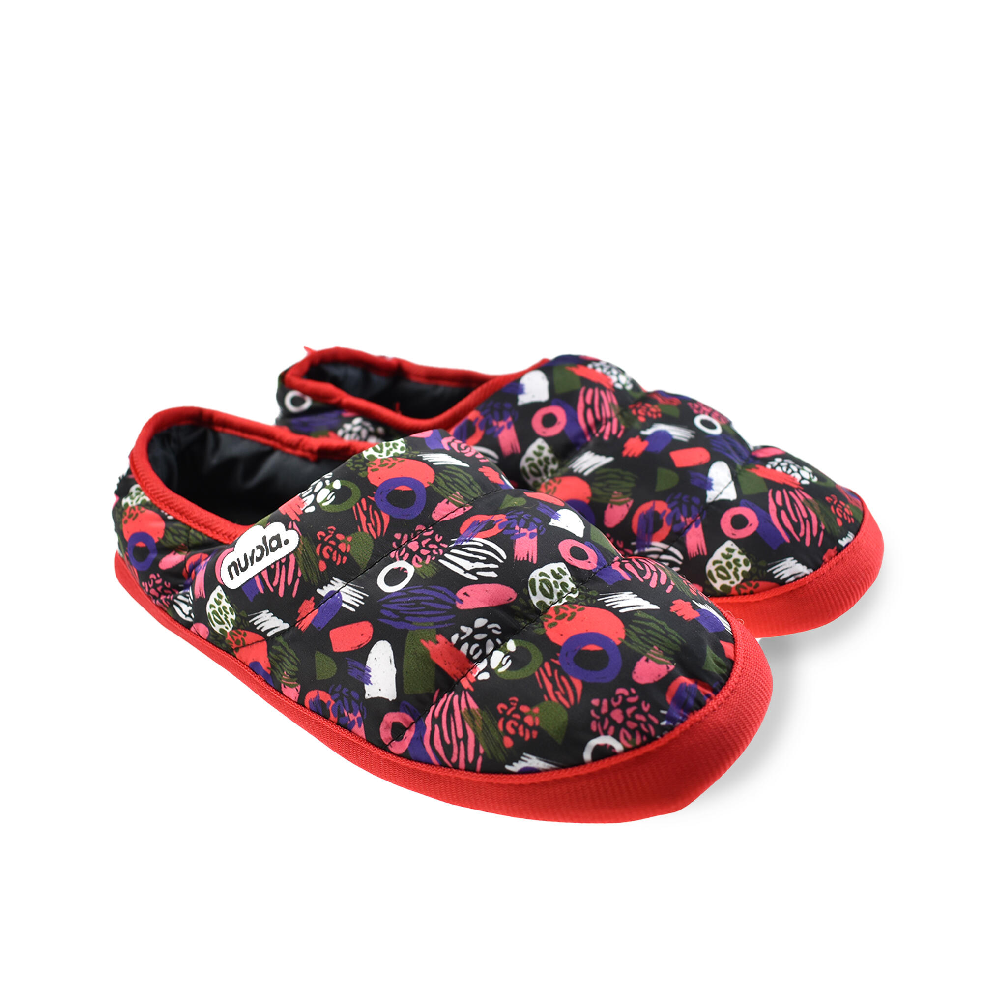 Chaussons unisex Nuvola de couleur corail avec semelle en gomme 2/6