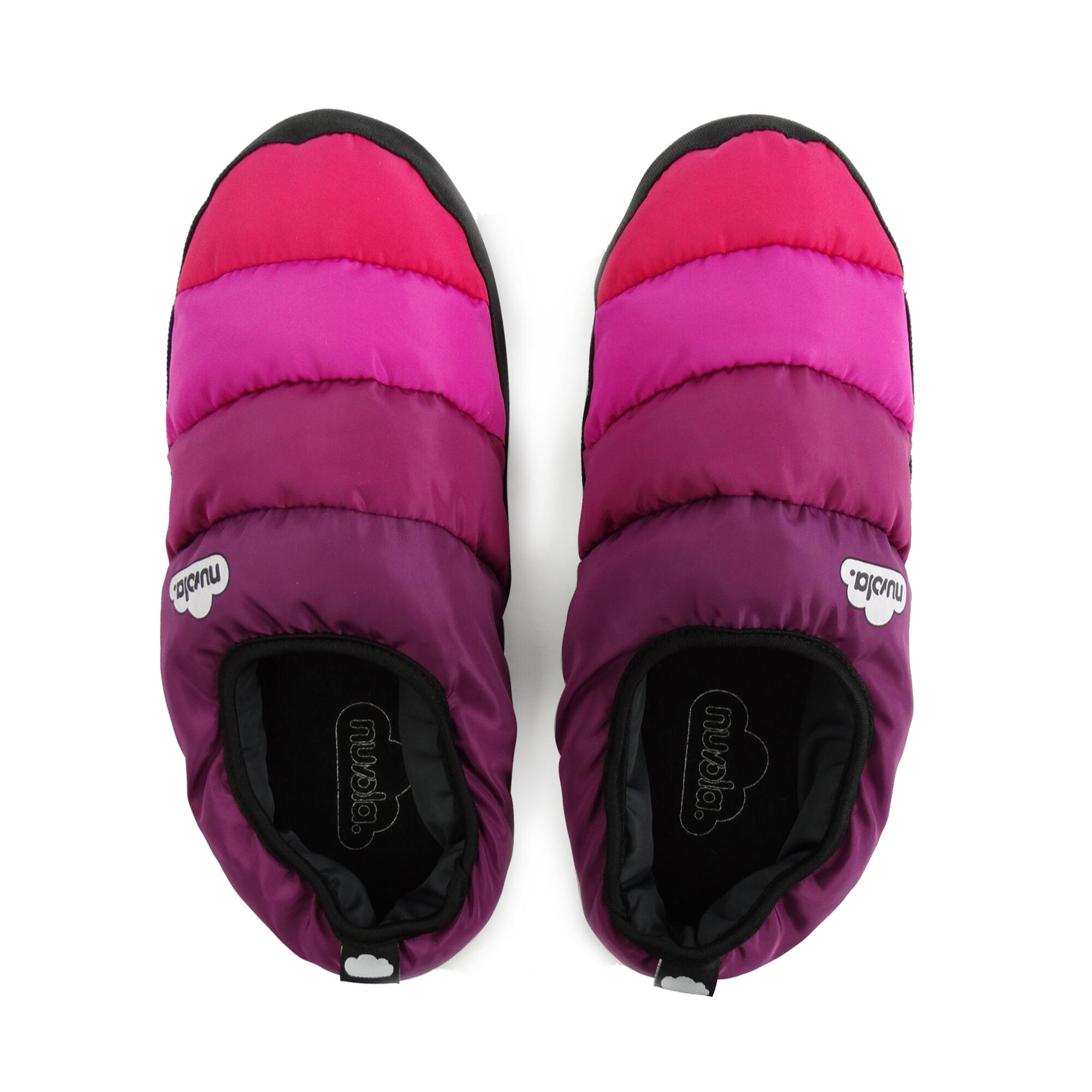 Chaussons unisex Nuvola de couleur fushia avec semelle en gomme 4/6