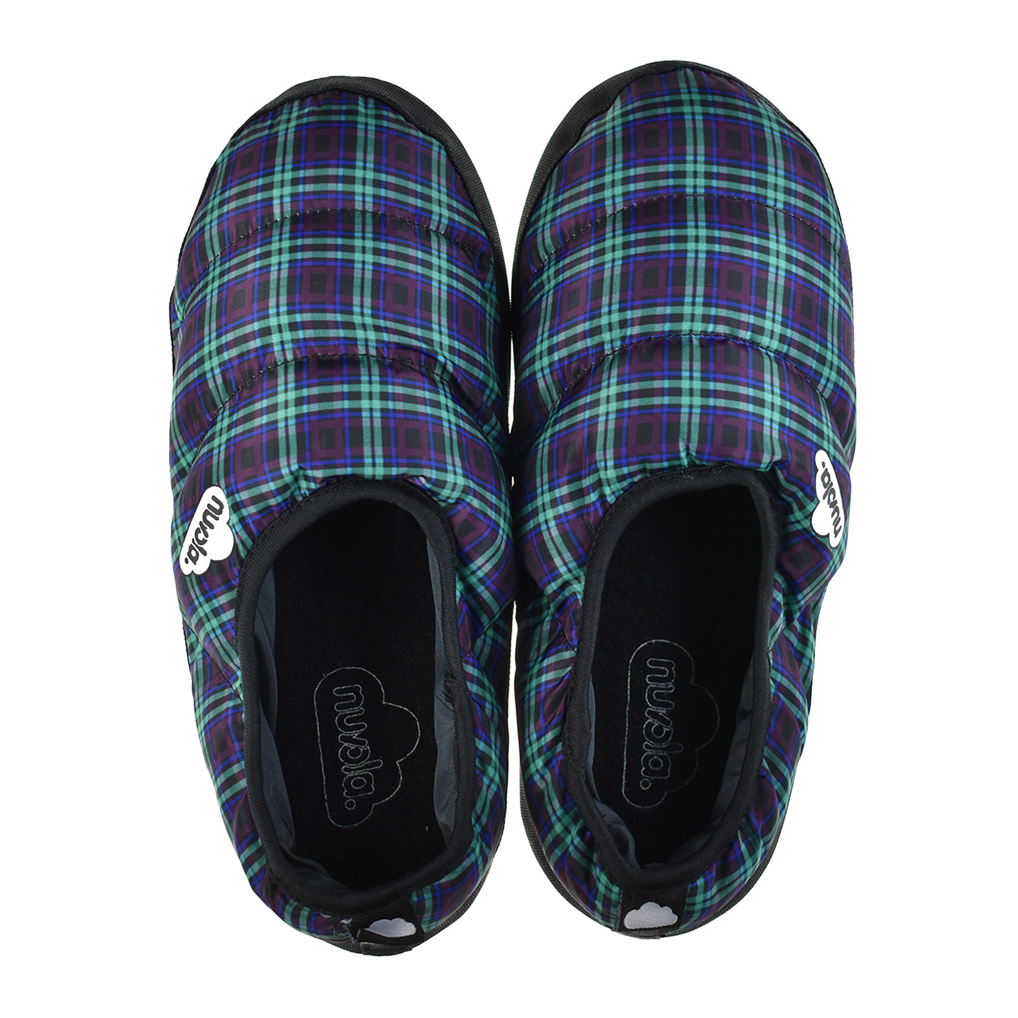 Pantuflas Nuvola Multi Verde Acolchadas suela goma 4/6