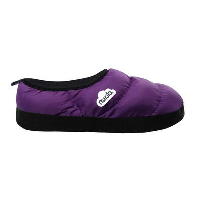 Pantofole unisex Nuvola di colore fucsia con suola in gomma