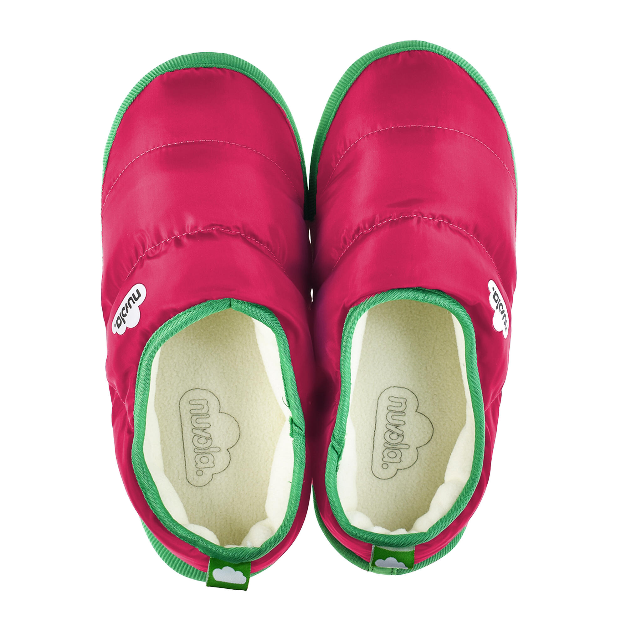 Chaussons unisex Nuvola de couleur fushia avec semelle en gomme 4/6