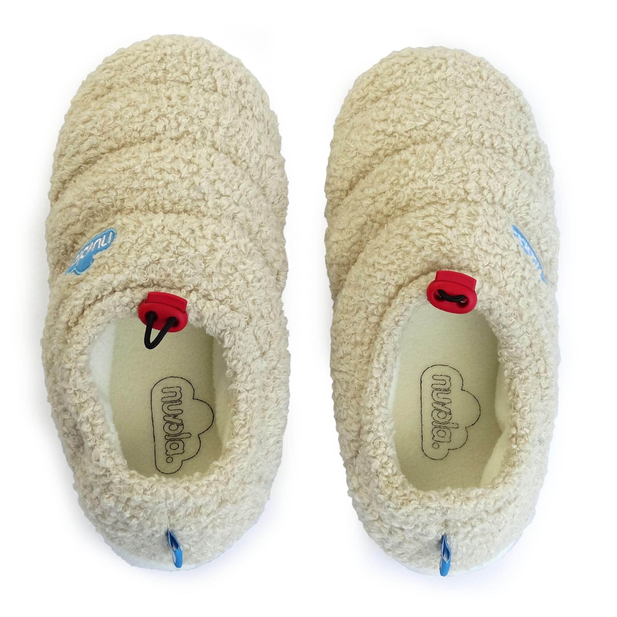 Pantuflas Nuvola Crema Acolchadas suela goma Antideslizante 4/6