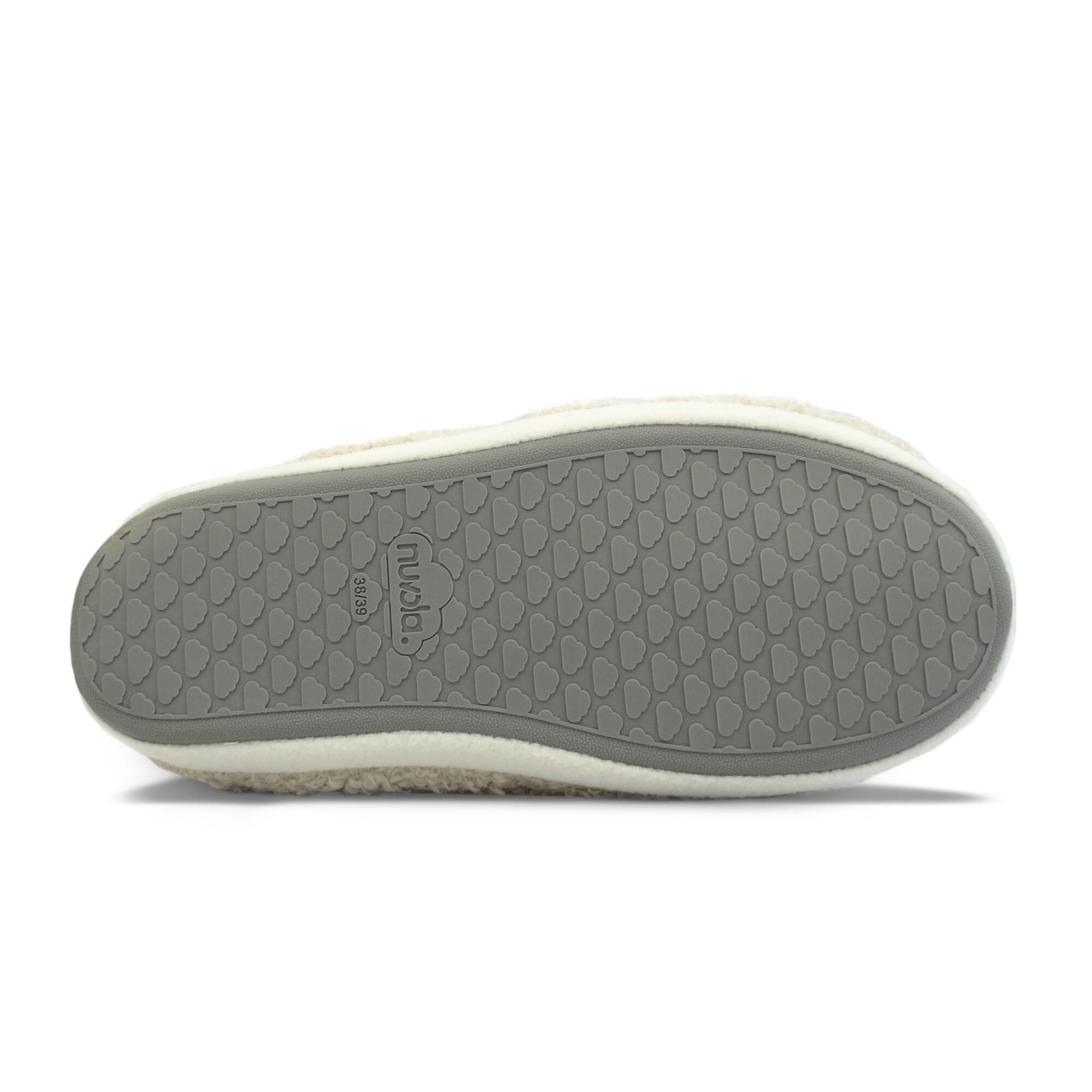 Pantuflas Nuvola Crema Acolchadas suela goma Antideslizante 5/6