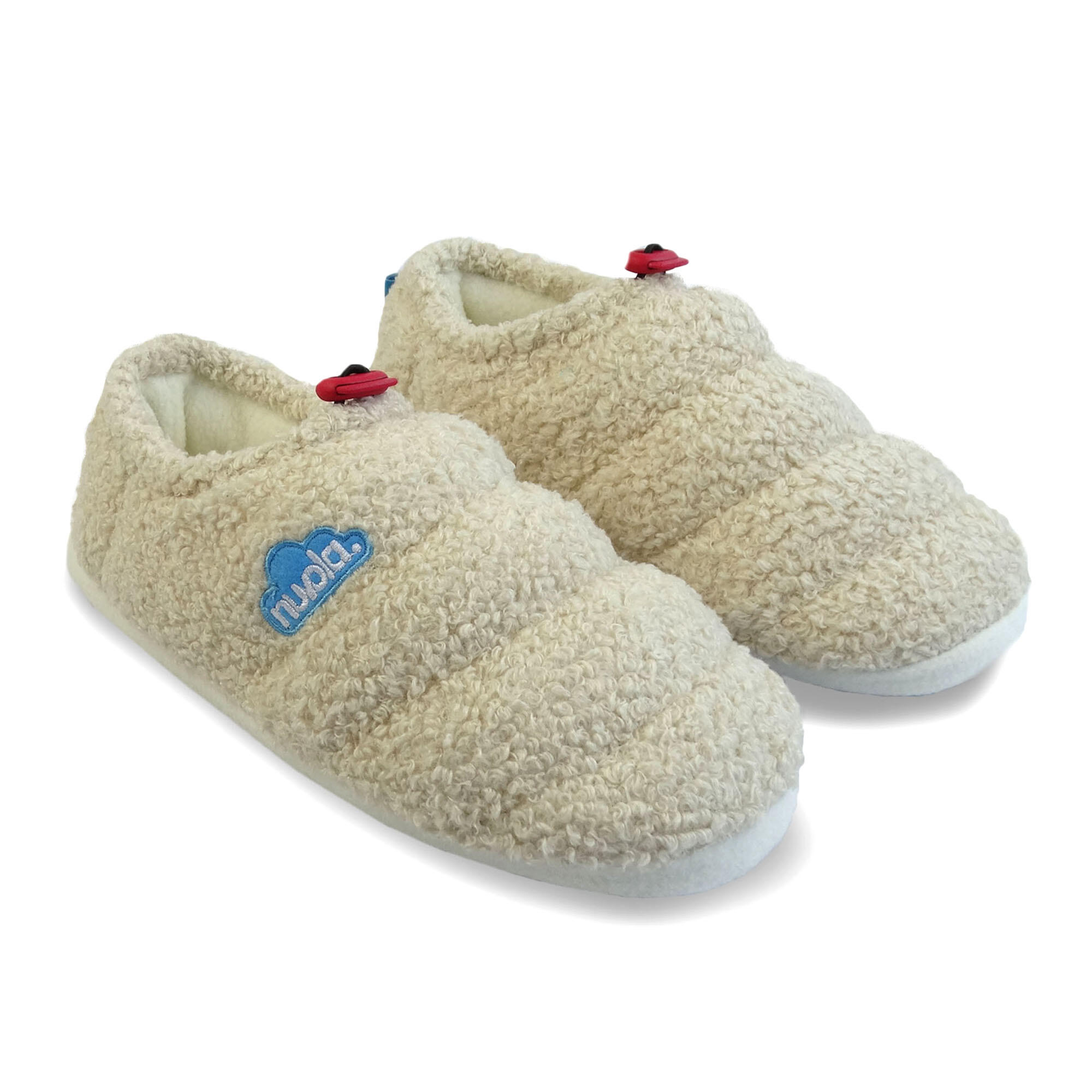 Pantuflas Nuvola Crema Acolchadas suela goma Antideslizante 3/6