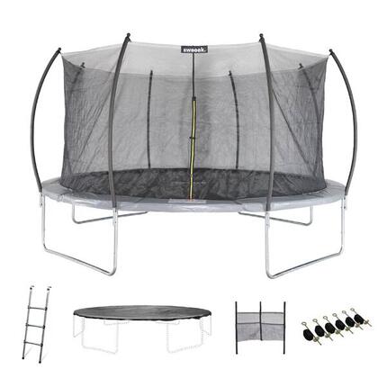 Trampoline rond 490cm gris avec accessoires - Jupiter Inner XXL 4,90m 490 cm |