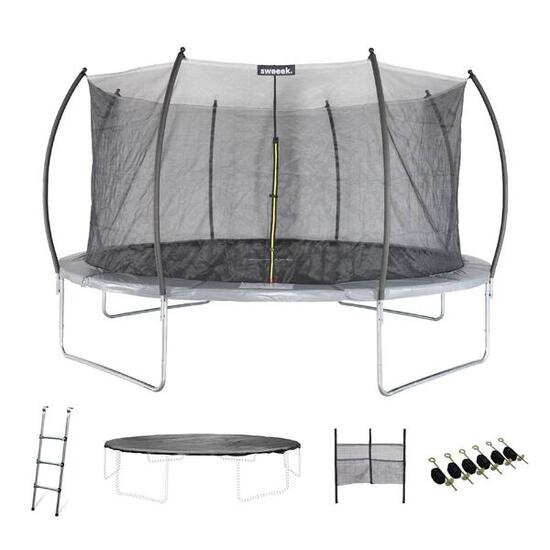 Trampoline rond 490cm gris avec accessoires - Jupiter Inner XXL 4,90m 490 cm |