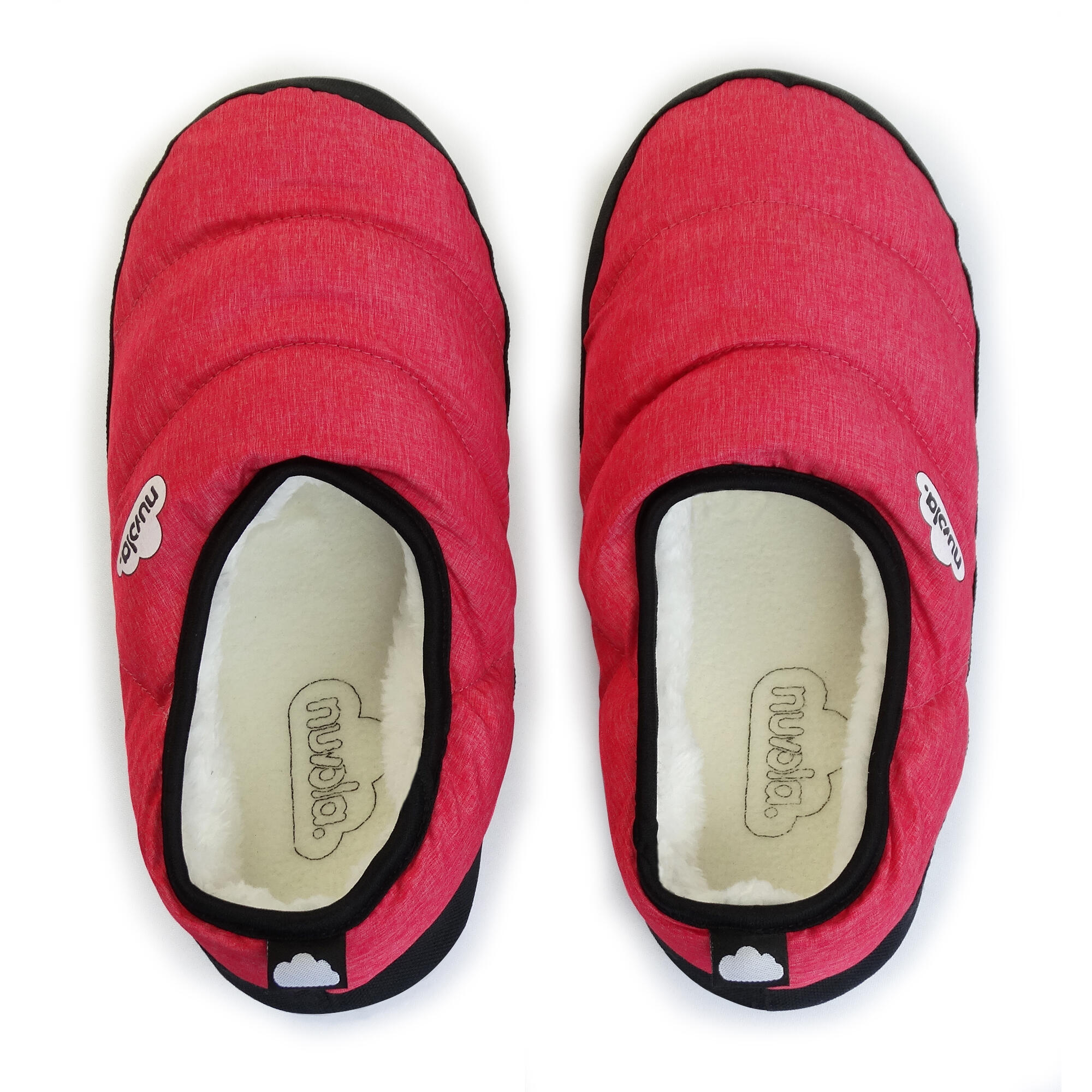 Nuvola Unisex-Pantoffeln lachsfarben mit Gummisohle 4/6