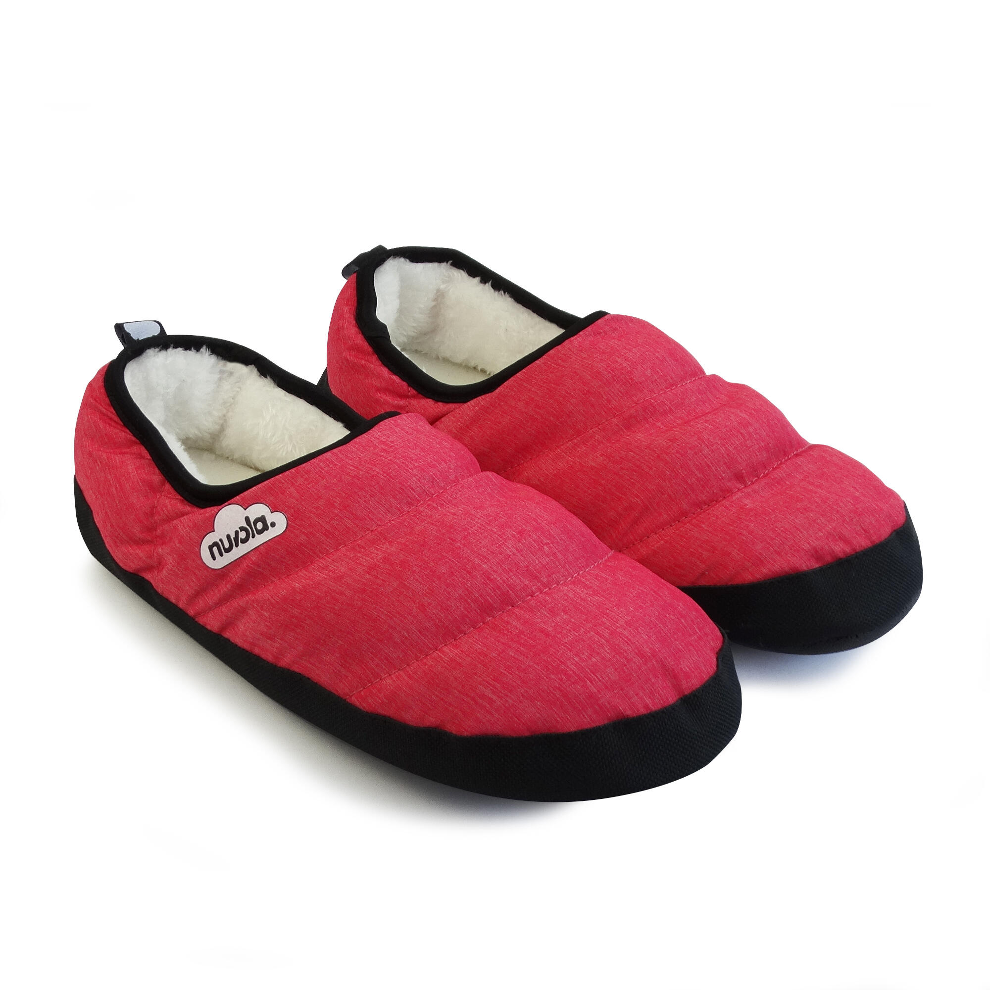 Nuvola Unisex-Pantoffeln lachsfarben mit Gummisohle 3/6