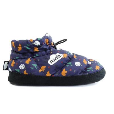 Nuvola Unisex Hausschuhe in blau mit Gummisohle