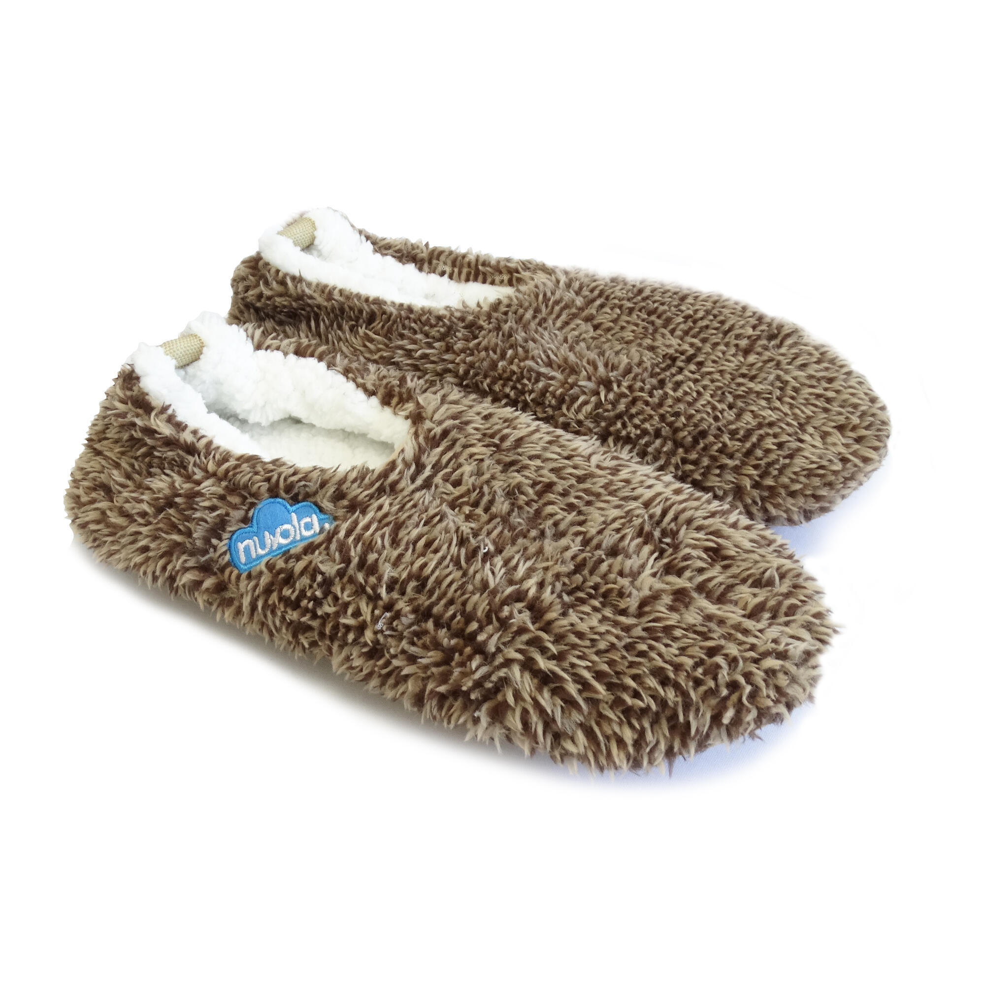Nuvola unisex slippers in bruine kleur met Textiel zool 2/4
