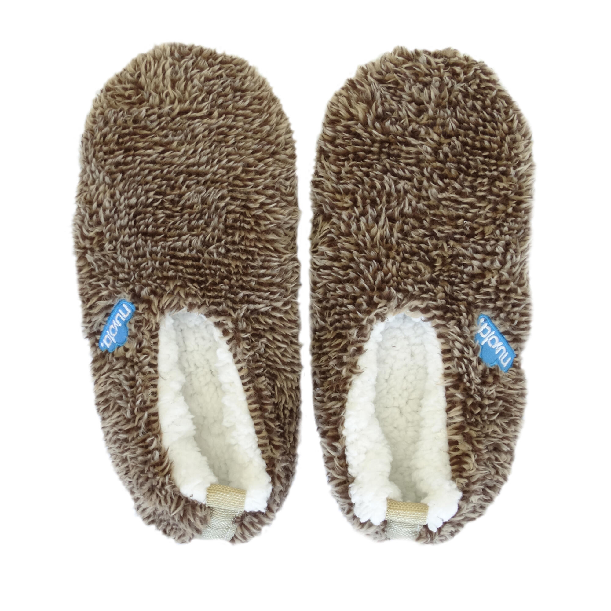 Nuvola unisex slippers in bruine kleur met Textiel zool 3/4