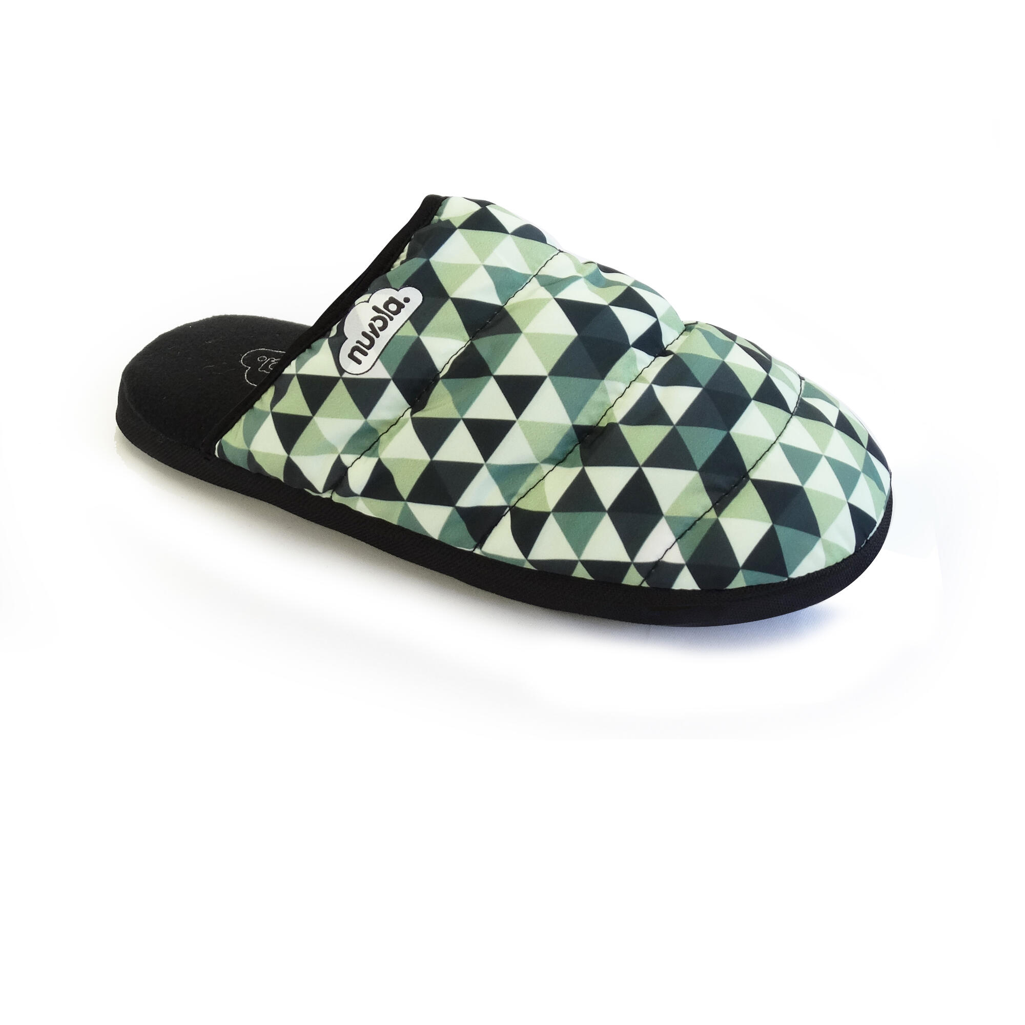 Pantufas Unissex Nuvola de Cor Verde Com Solo de Bleermer 2/4
