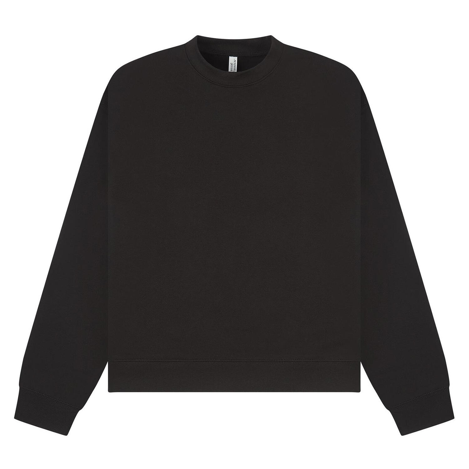 Casual Classics Unisex Adult Premium Combed Cotton Extended Neckline Boxy