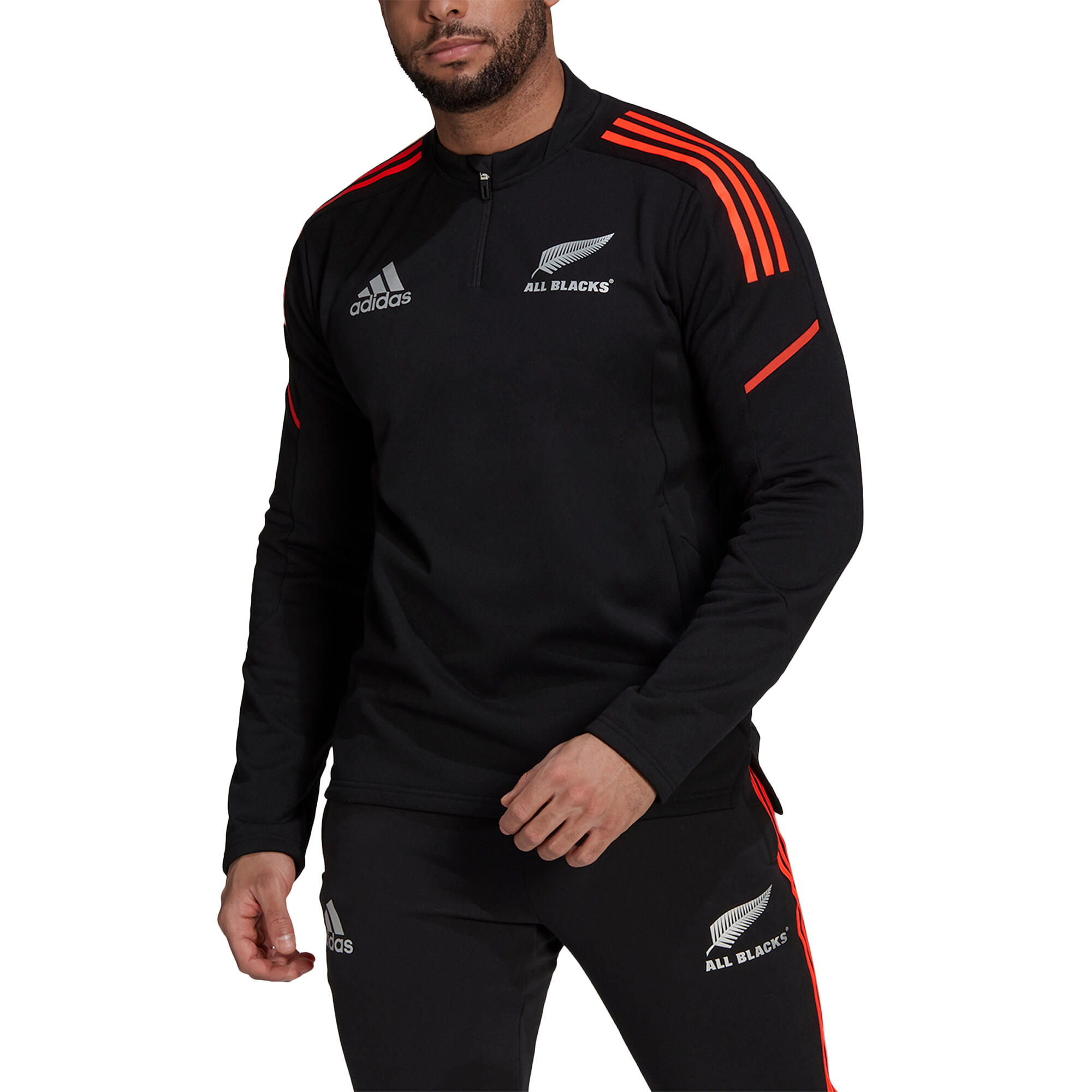 Adidas New Zealand All Blacks Mens Rugby Fleece 5/5