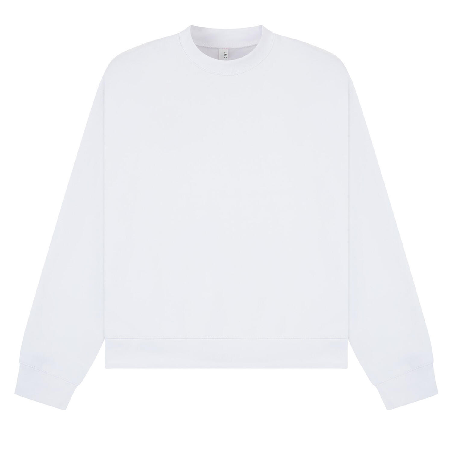 Casual Classics Unisex Adult Premium Combed Cotton Extended Neckline Boxy