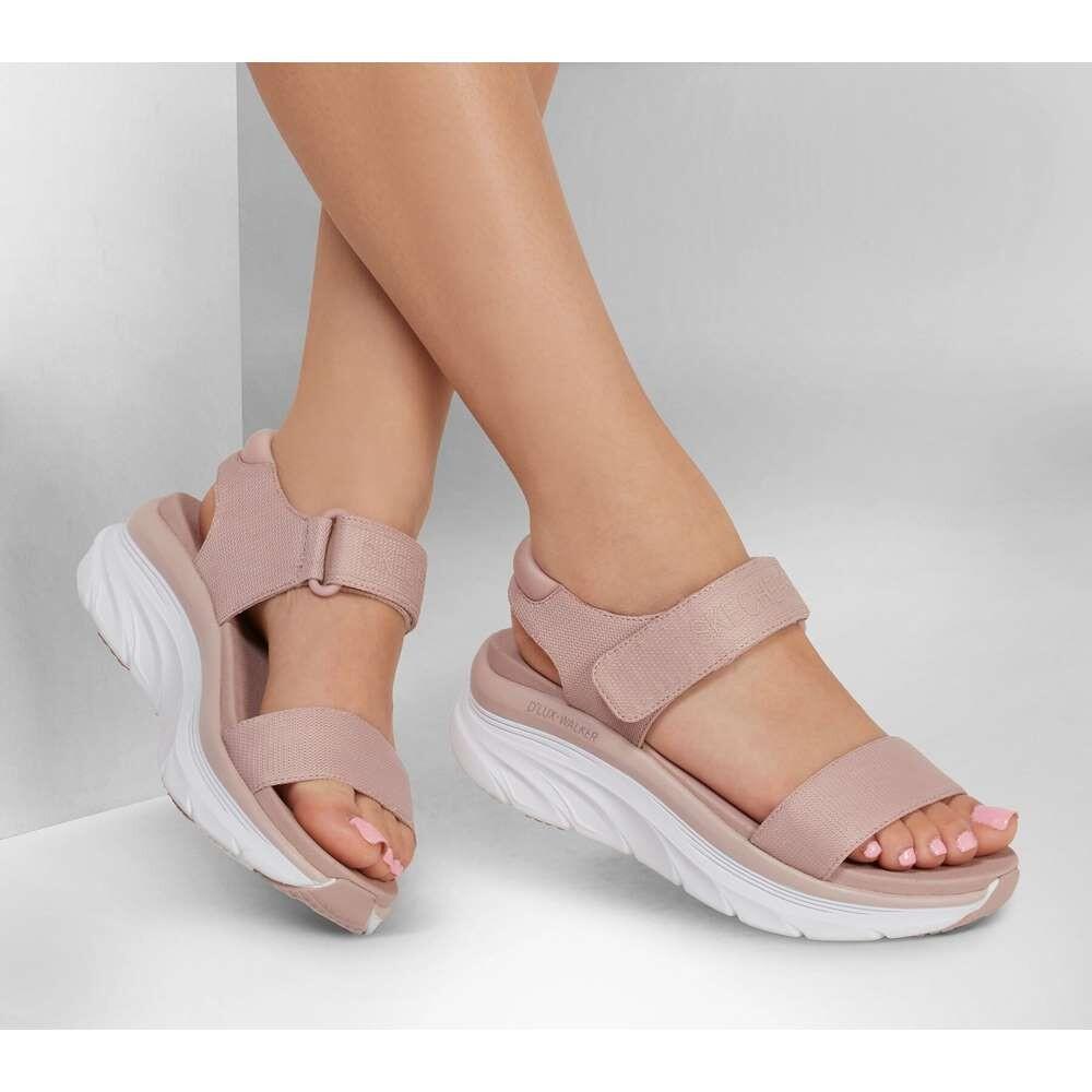 SANDALE FEMME Skechers D'lux Walker New Block En mesh   ROSE 6/7