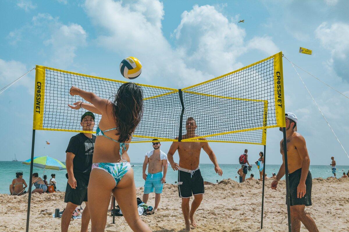 Hammer Crossnet Volleybal Net Four Square 5/7