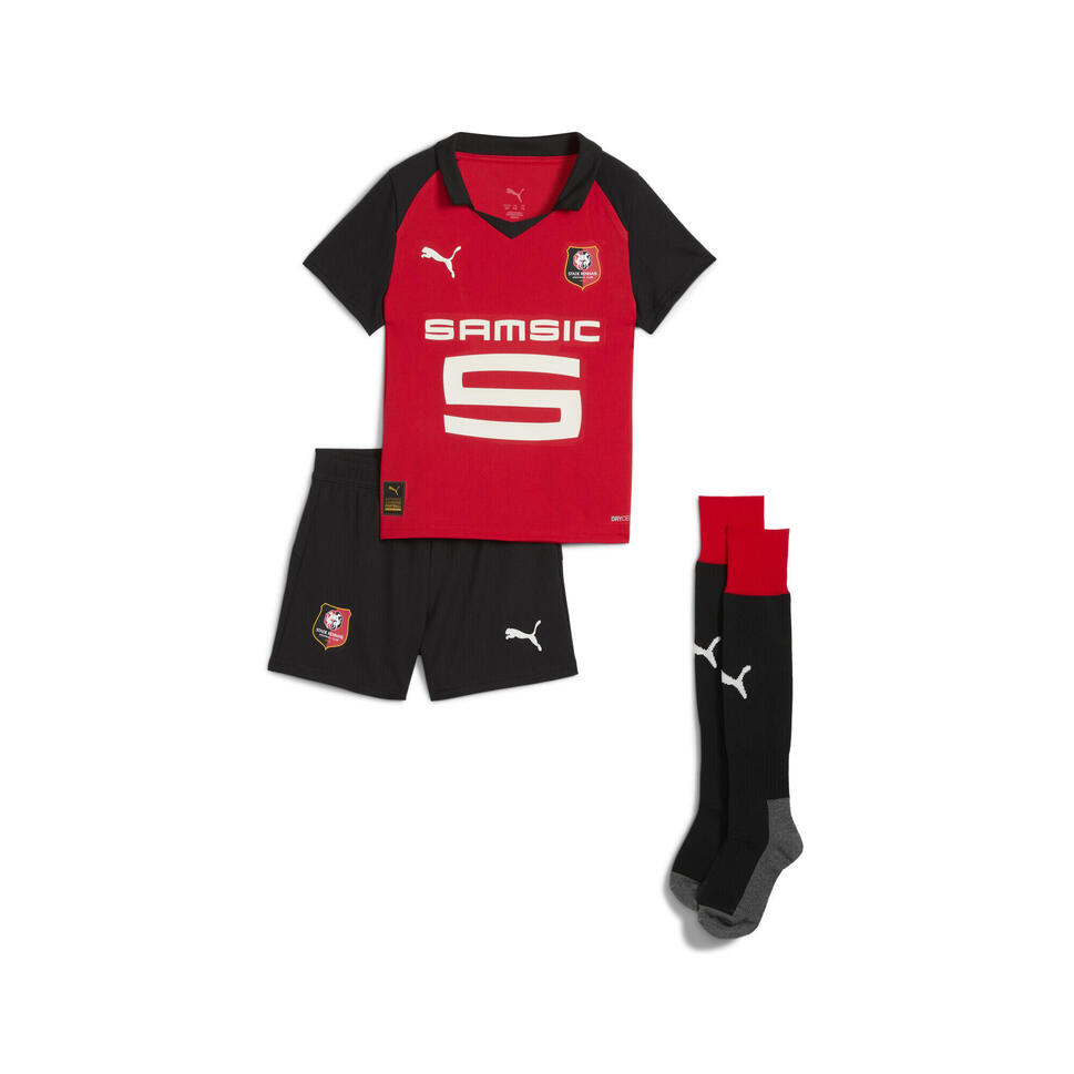 Dziecięcy strój domowy Stade Rennais F.C. 25/26 PUMA Red Black thumbnail