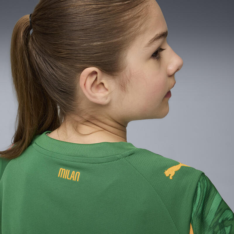 Młodzieżowa koszulka bramkarska AC Milan 25/26 PUMA Archive Green Intense Orange