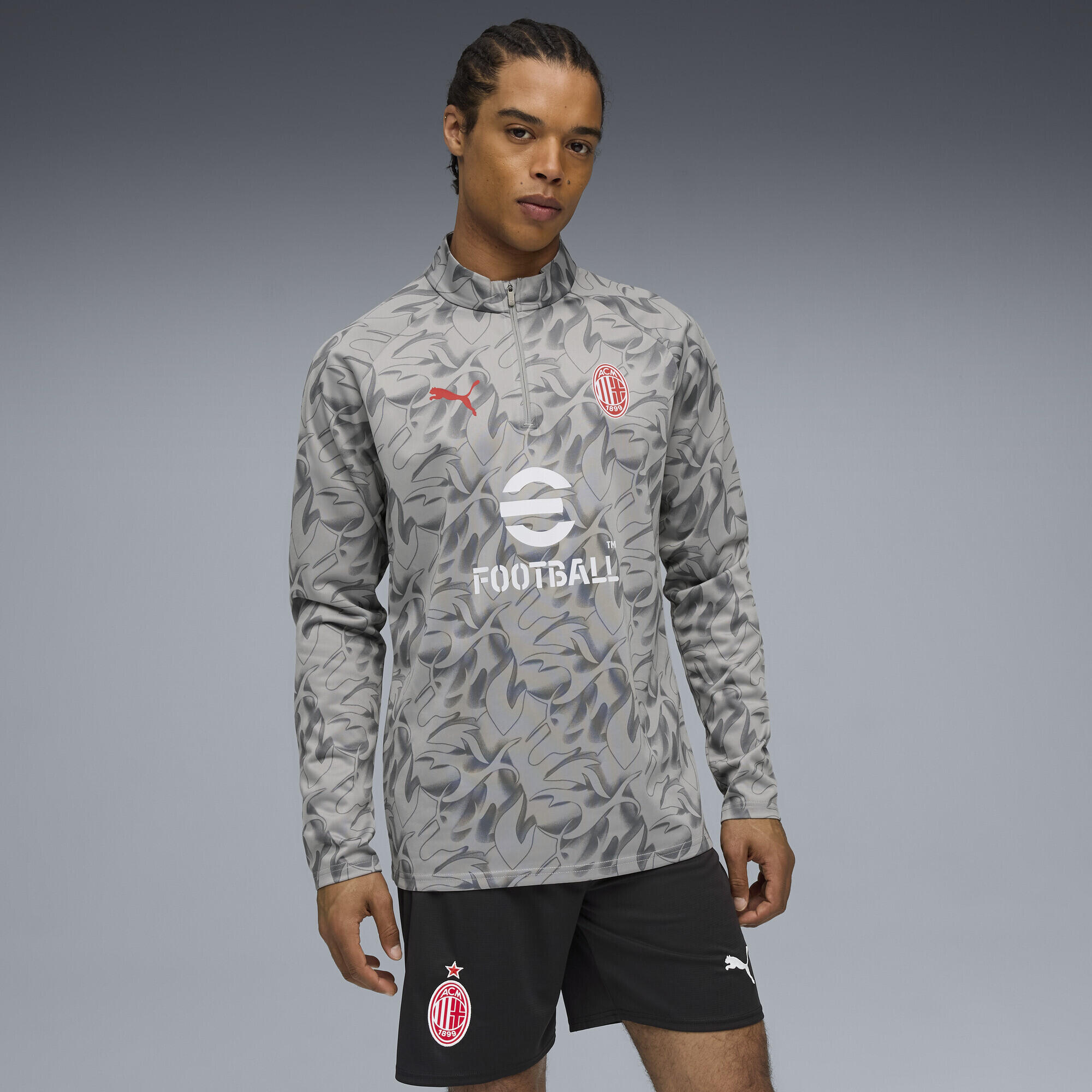 Haut d'avant-match à 1/4 zip AC Milan Homme PUMA 2/7