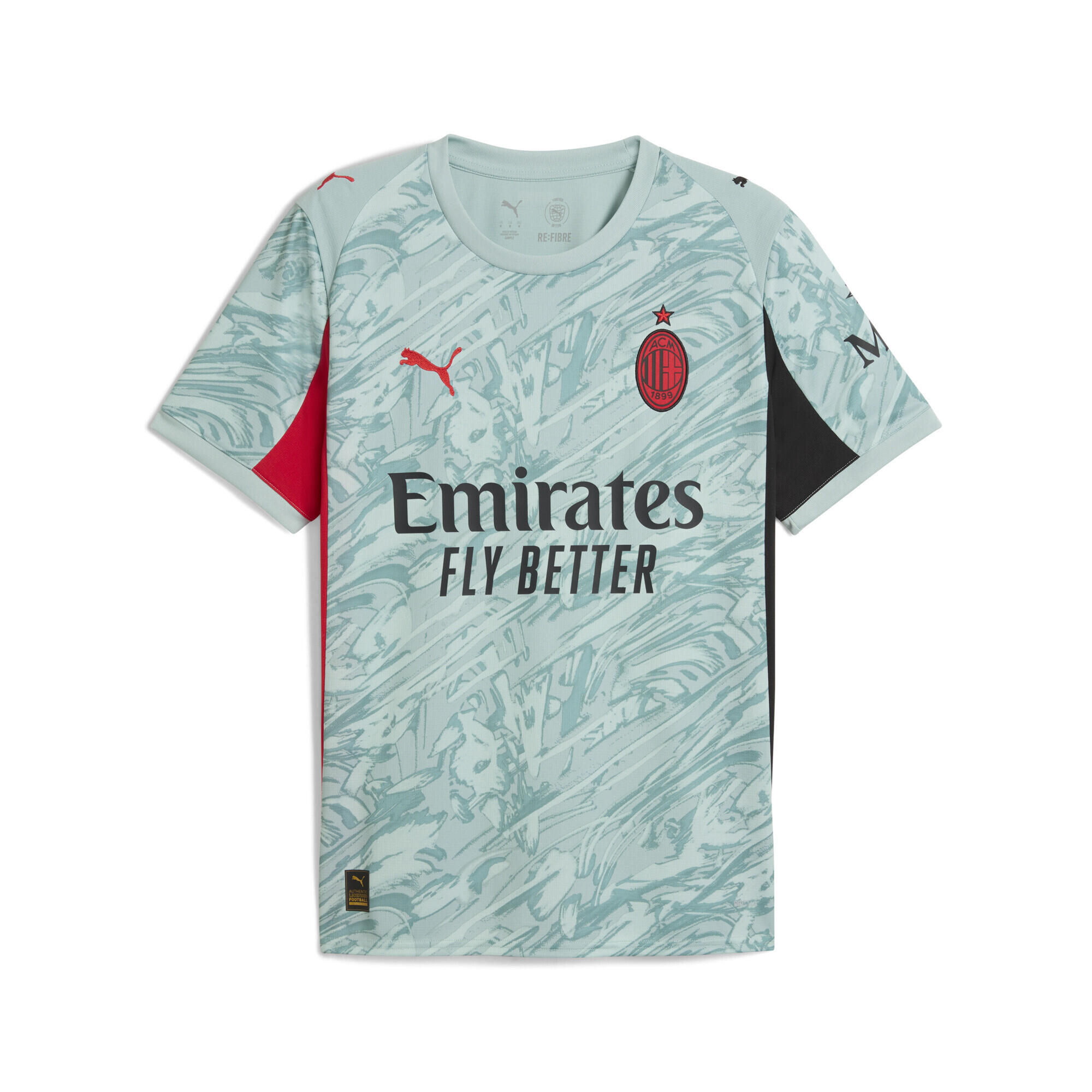 Tricou fotbal bărbați AC Milan 25/26 verde PUMA