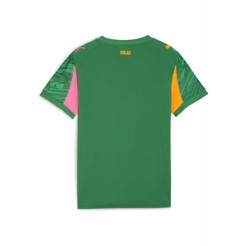 Młodzieżowa koszulka bramkarska AC Milan 25/26 PUMA Archive Green Intense Orange