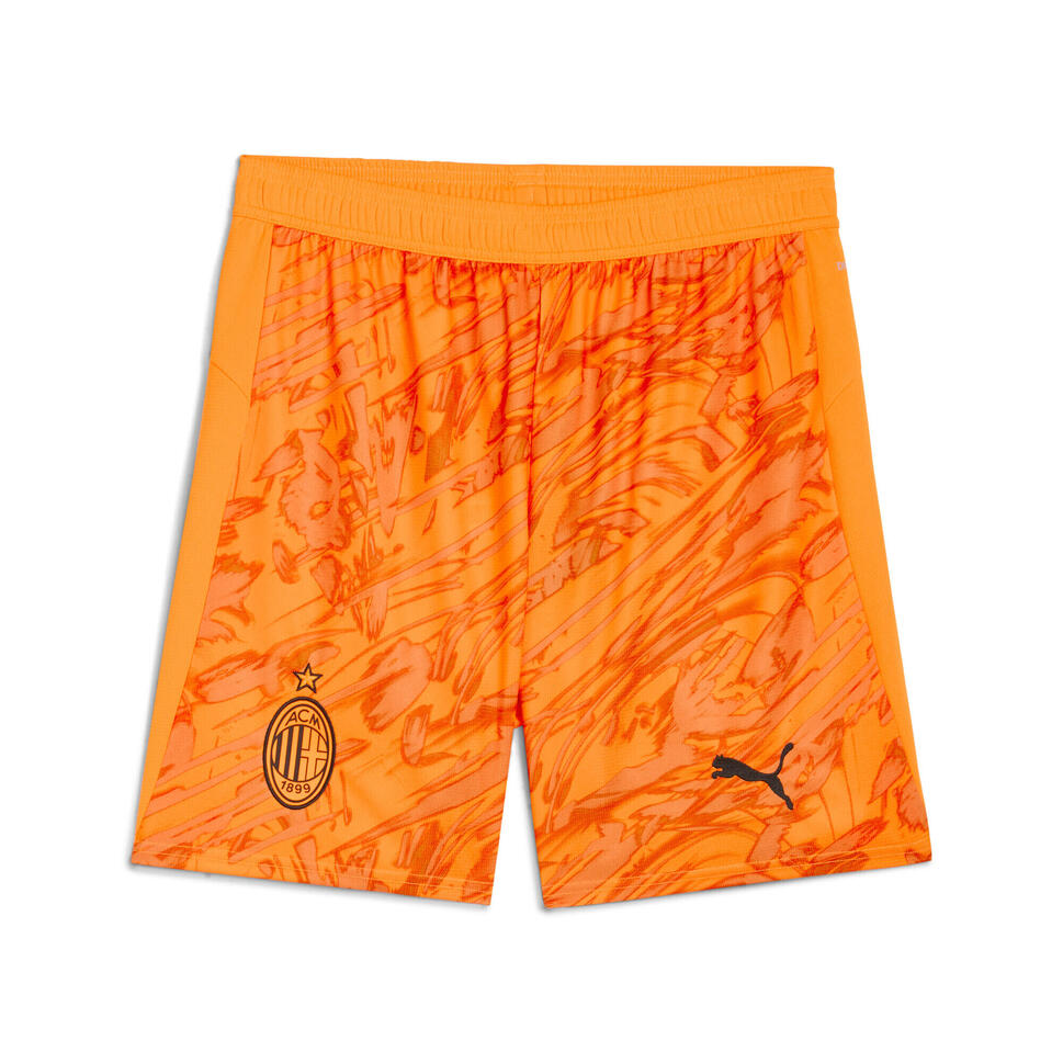Męskie szorty bramkarskie AC Milan 25/26 PUMA Heat Fire Black Orange