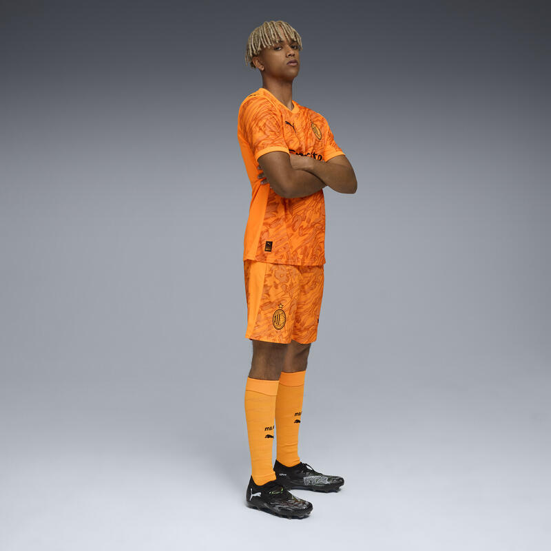 Męskie szorty bramkarskie AC Milan 25/26 PUMA Heat Fire Black Orange