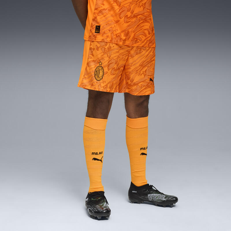 Męskie szorty bramkarskie AC Milan 25/26 PUMA Heat Fire Black Orange