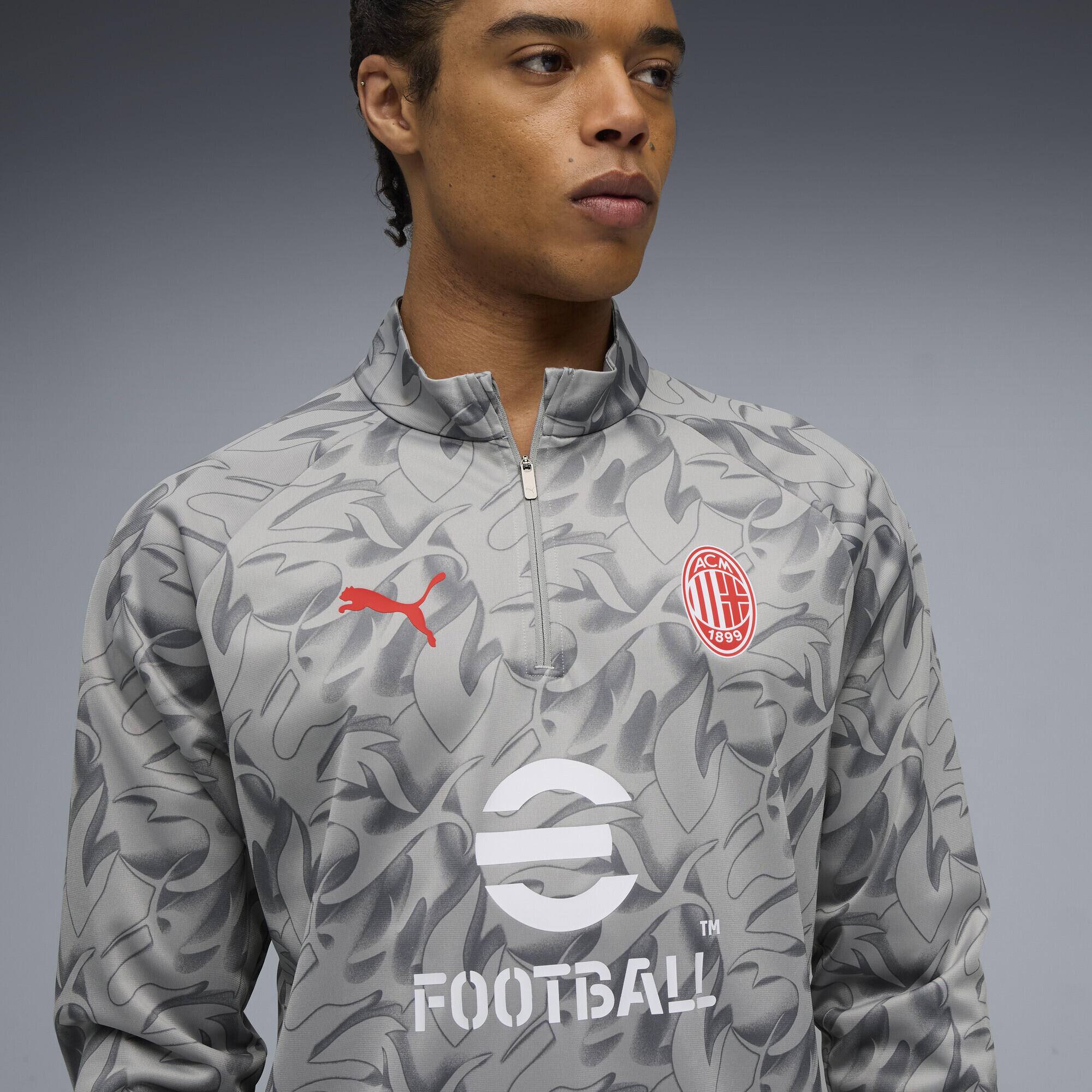 Haut d'avant-match à 1/4 zip AC Milan Homme PUMA 3/7
