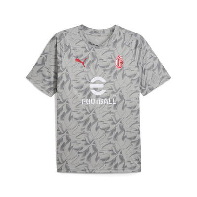 Ac milan pre-match shirt voor heren puma smokey gray white