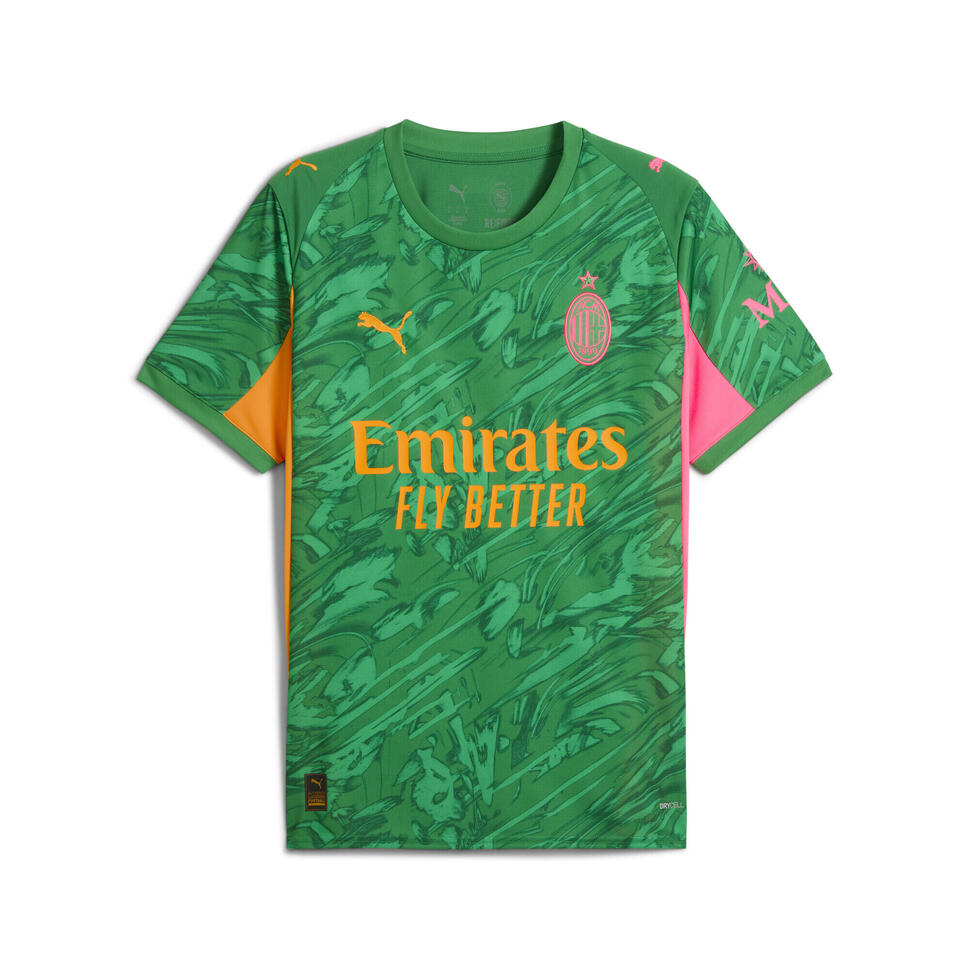 Męska koszulka bramkarska AC Milan 25/26 PUMA Archive Green Intense Orange