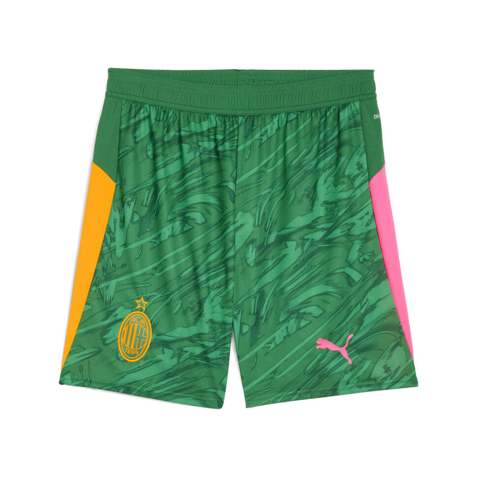 Męskie szorty bramkarskie AC Milan 25/26 PUMA Archive Green Intense Orange