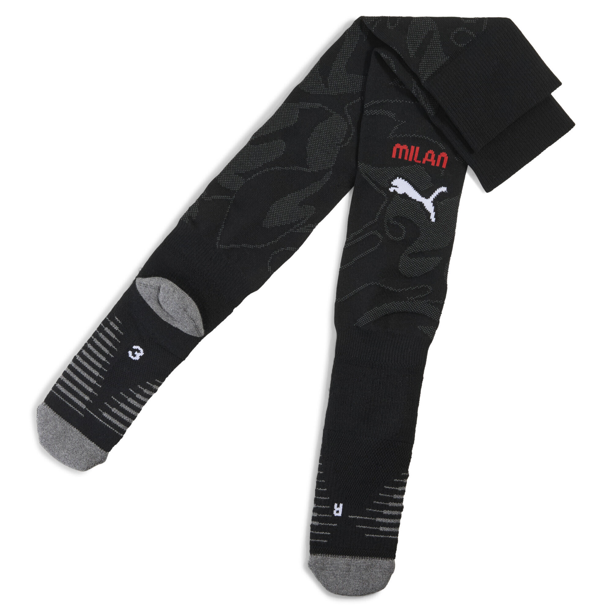 Męskie skarpety bramkarskie AC Milan 25/26 z grafiką PUMA Black Shadow Gray