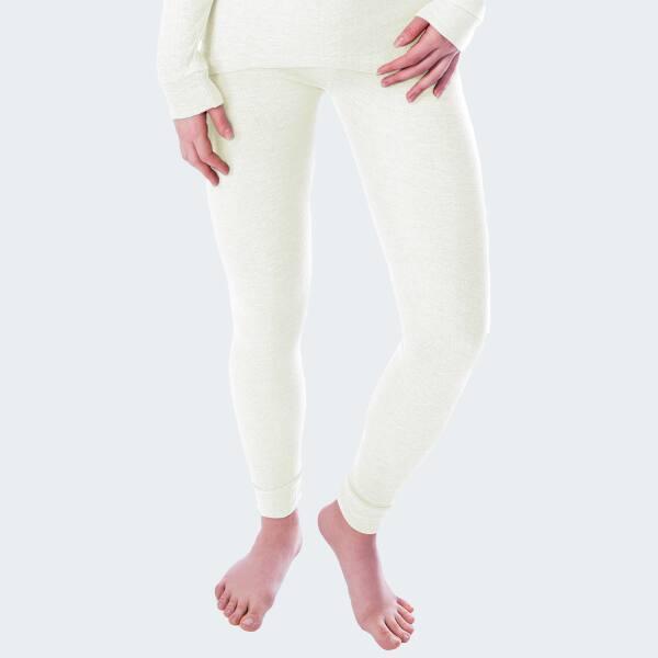 2 pantalons thermiques | Sous-vêtements | Femmes | Polaire | Crème 2/5