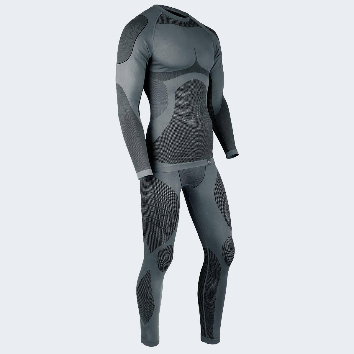 Funktionsunterwäsche Herren Set | Thermounterwäsche | Seamless | Grau 4/6